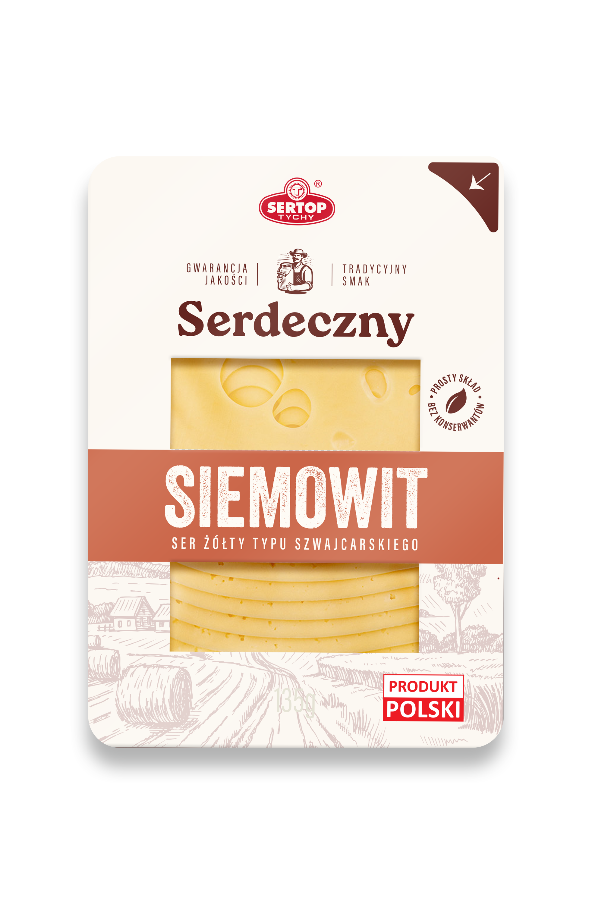 Siemowit Ser Dojrzewający Tłusty - Plastry 135 G Sertop