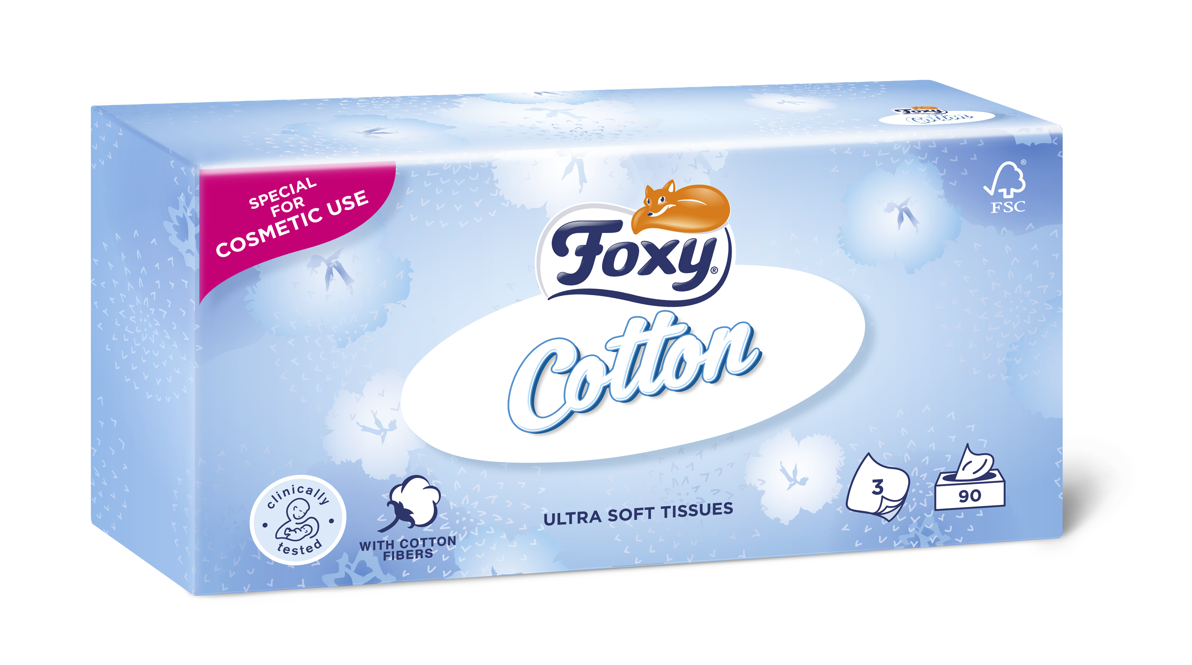 Chusteczka Kosmetyczna Foxy Cotton 90 Szt.