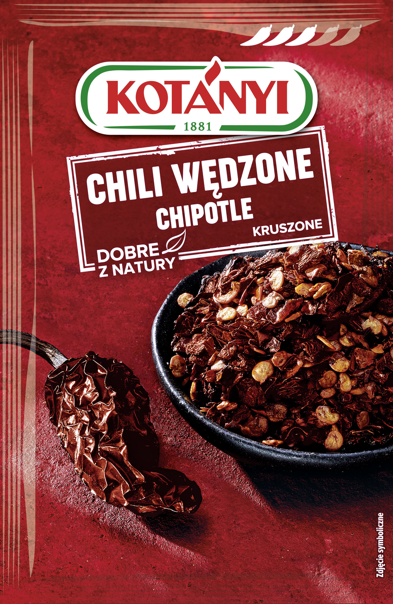 Kotanyi Chili Wędzone Chipotle Kruszone 8G