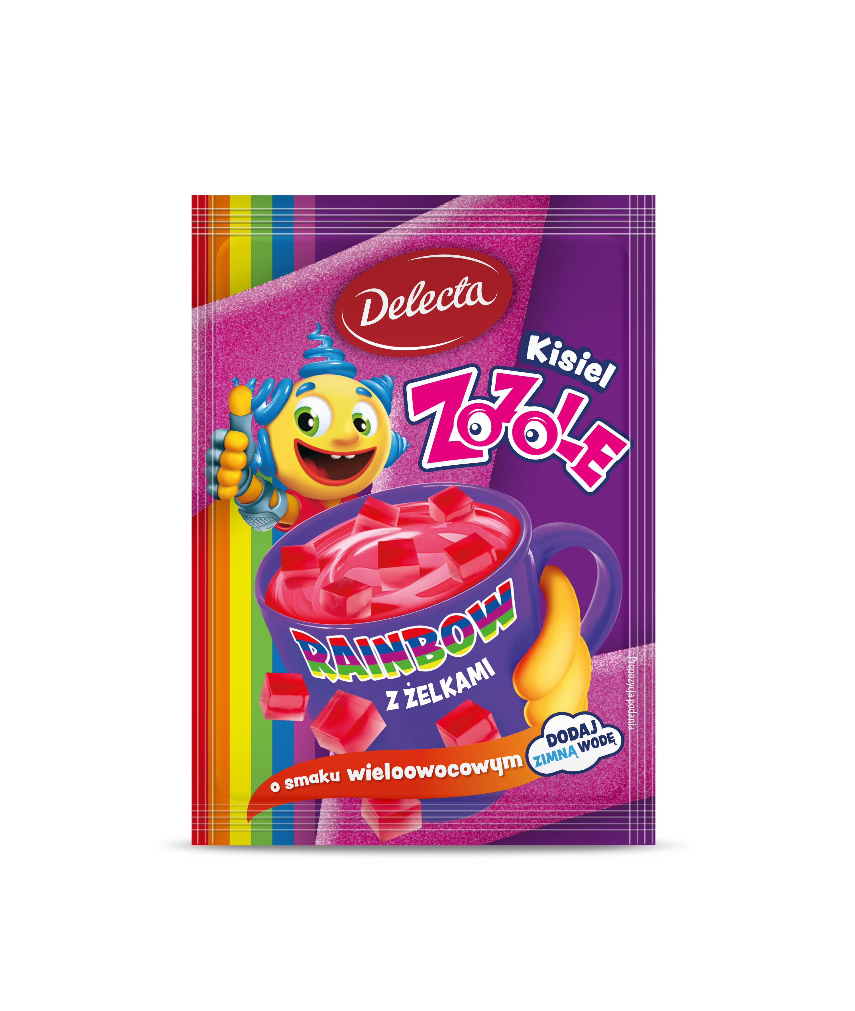 Delecta Kisiel Zozole Rainbow Z Żelkami 34G