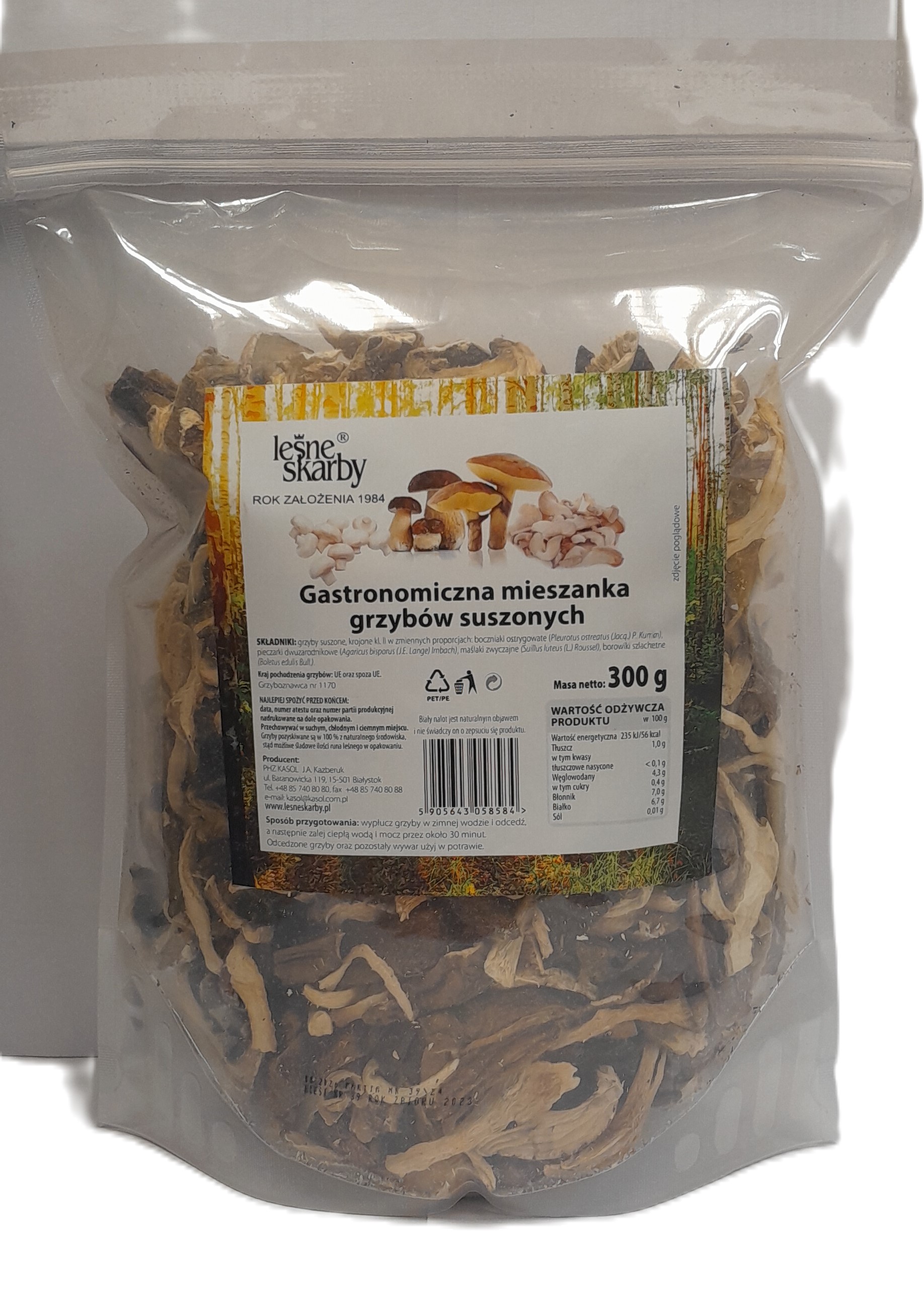 Gastronomiczna Mieszanka Suszonych Grzybów 300G Leśne Skarby