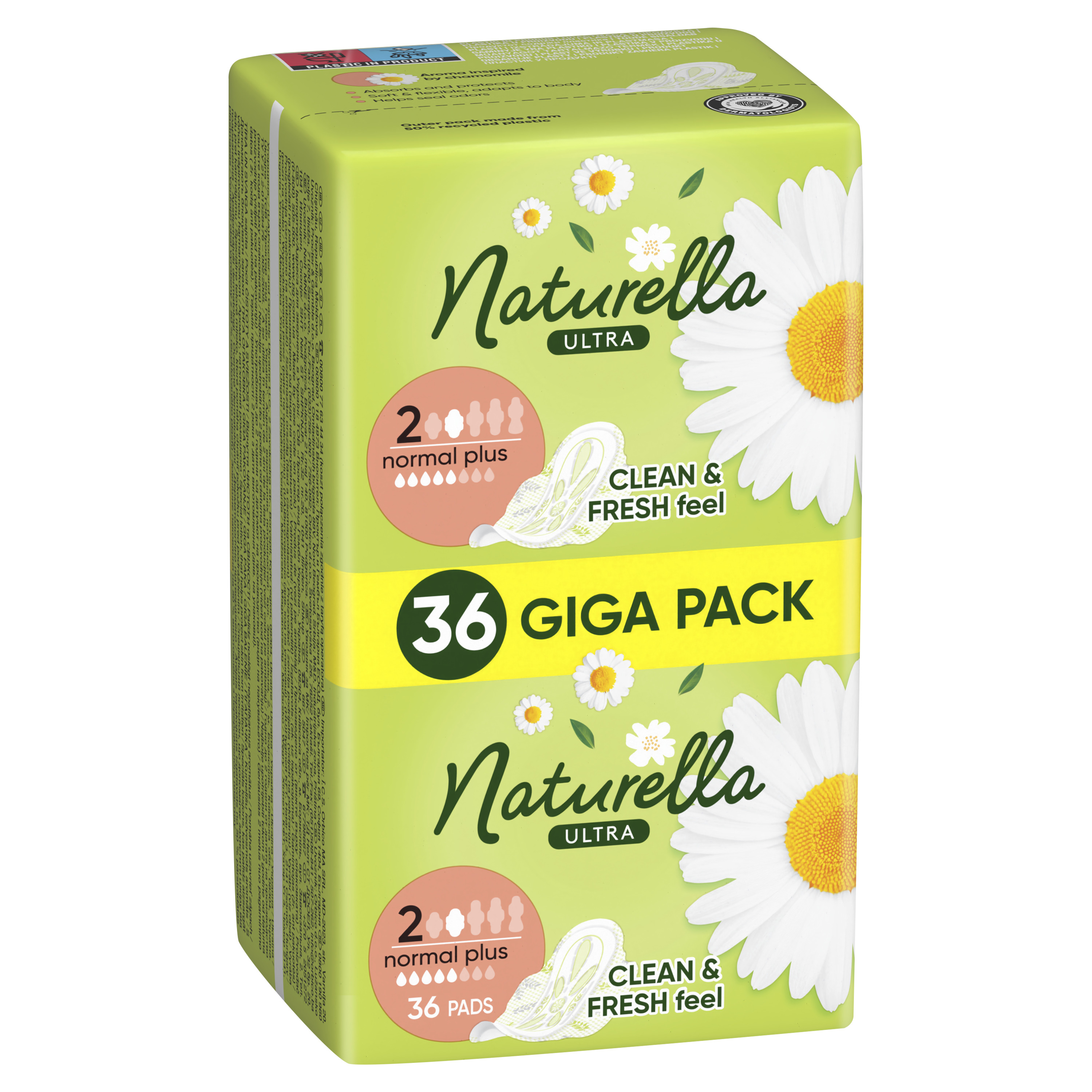 Naturella Ultra Normal Plus, Podpaski Ze Skrzydełkami, 36 Sztuk