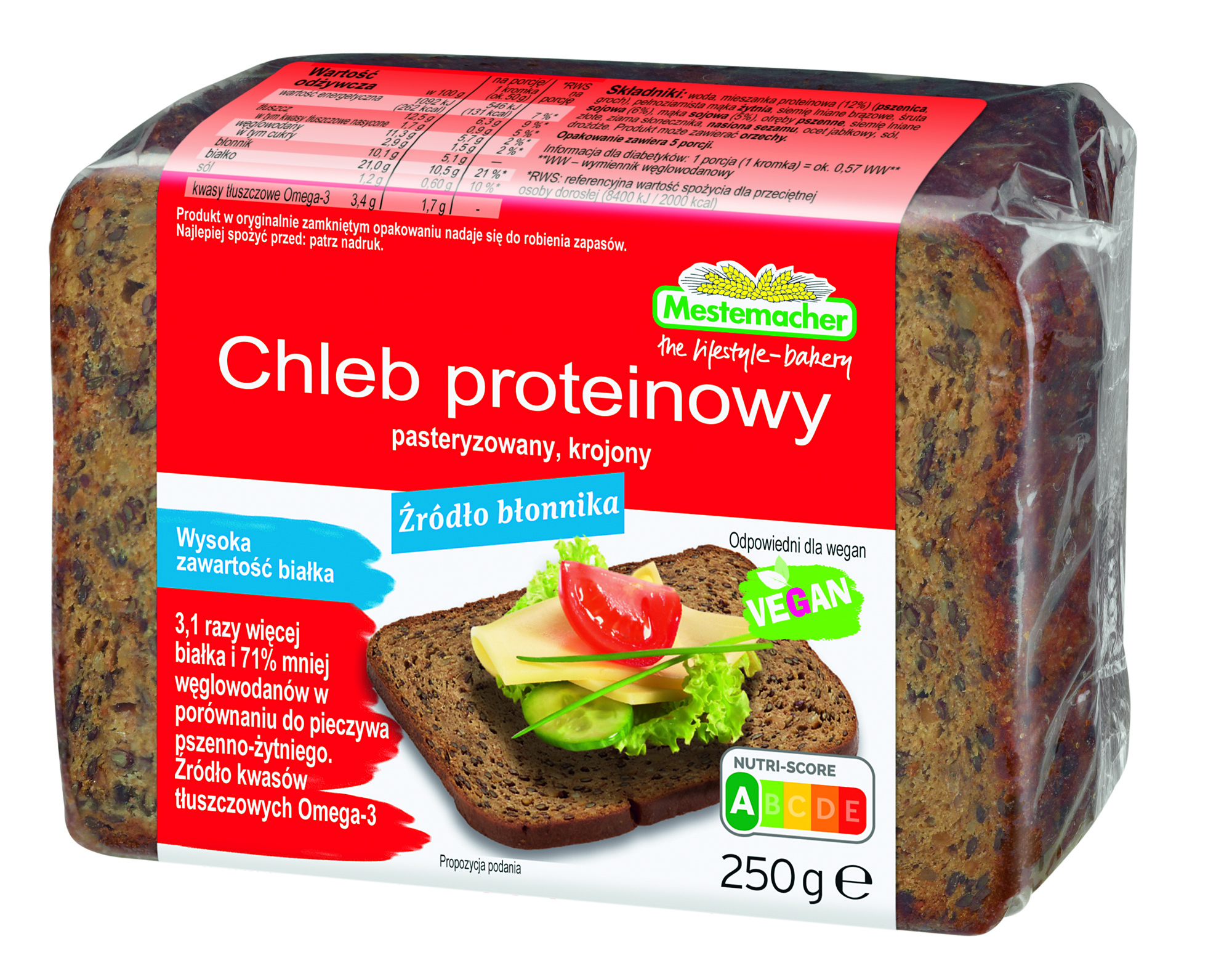 Chleb Proteinowy Mestemacher 250 G