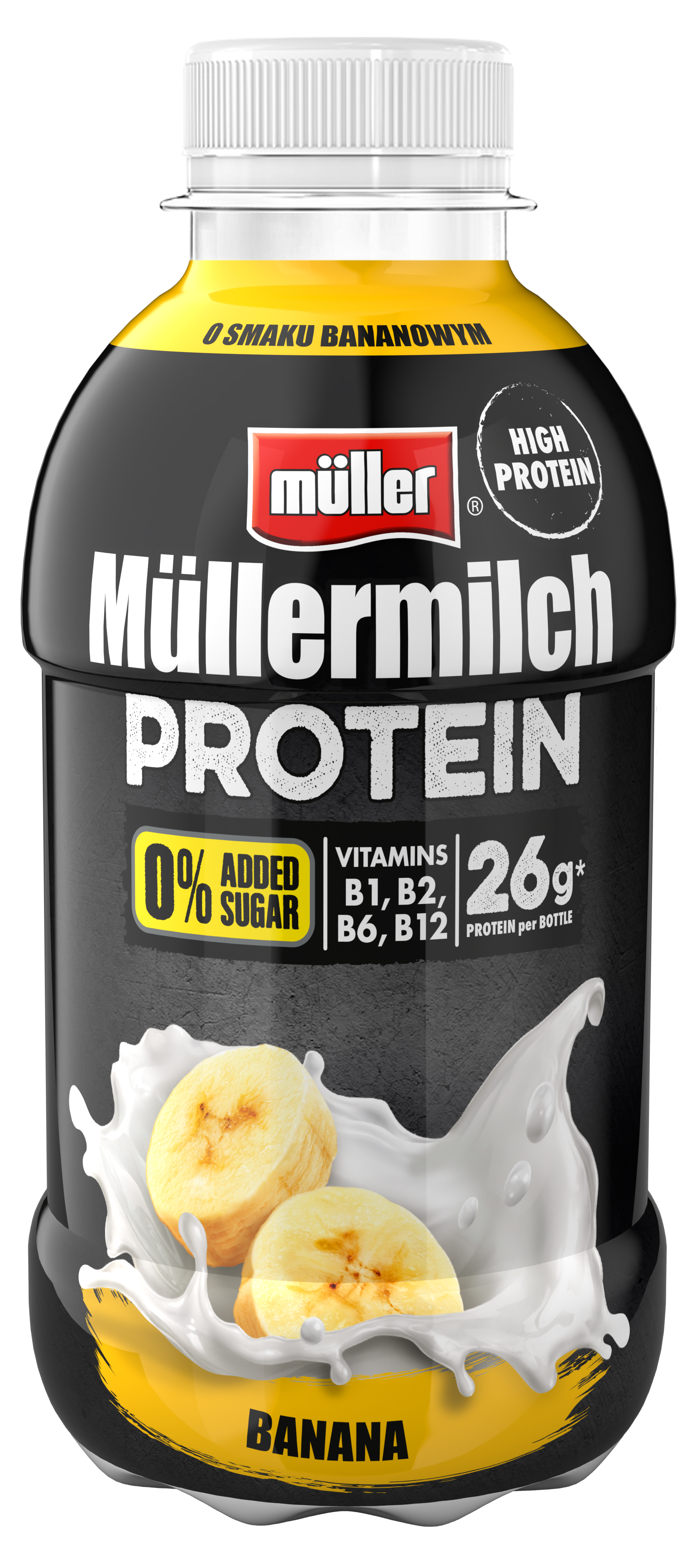 Müllermilch Protein Zero Napój Mleczny Banan 400G