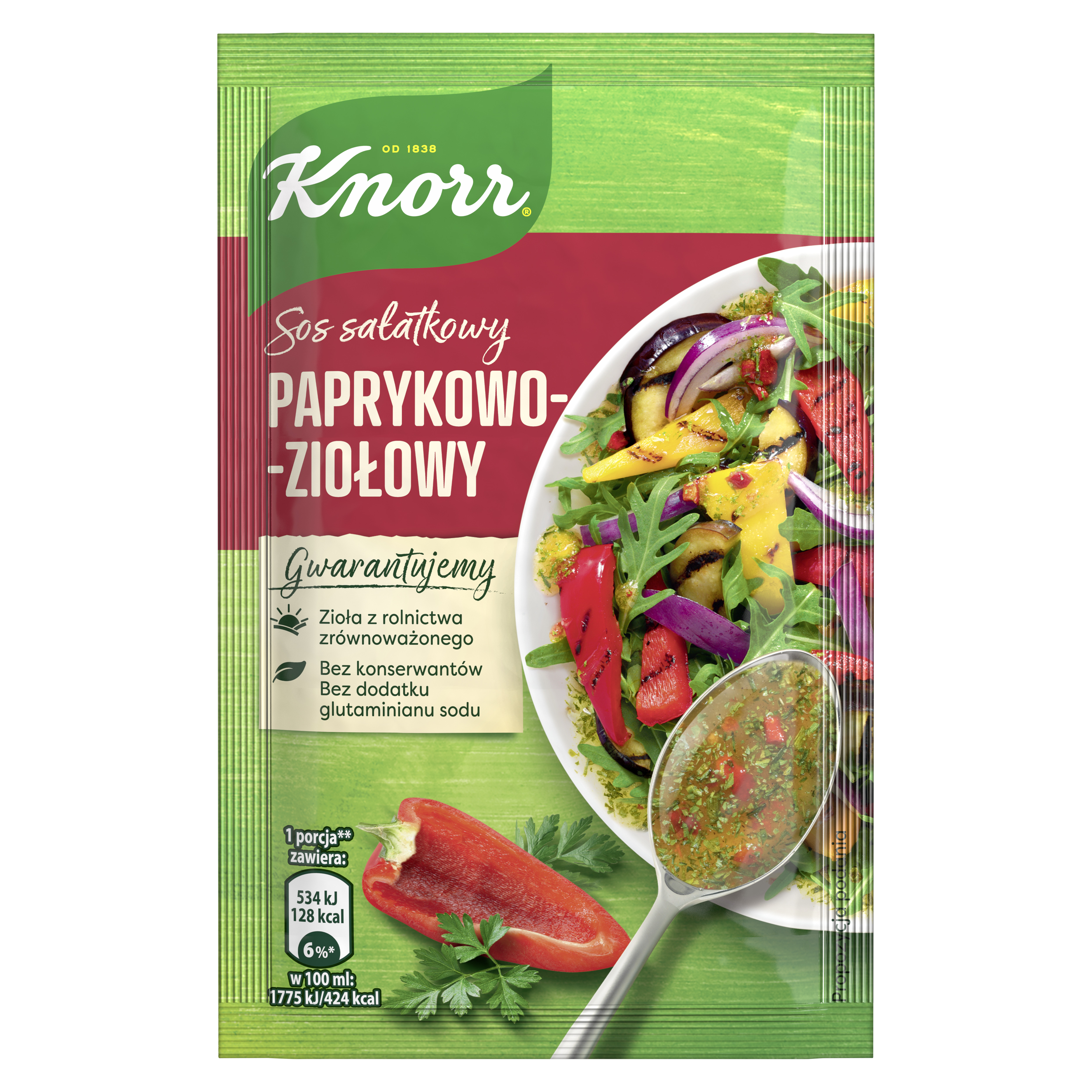 Knorr Sos Sałatkowy Paprykowo-Ziołowy 9 G
