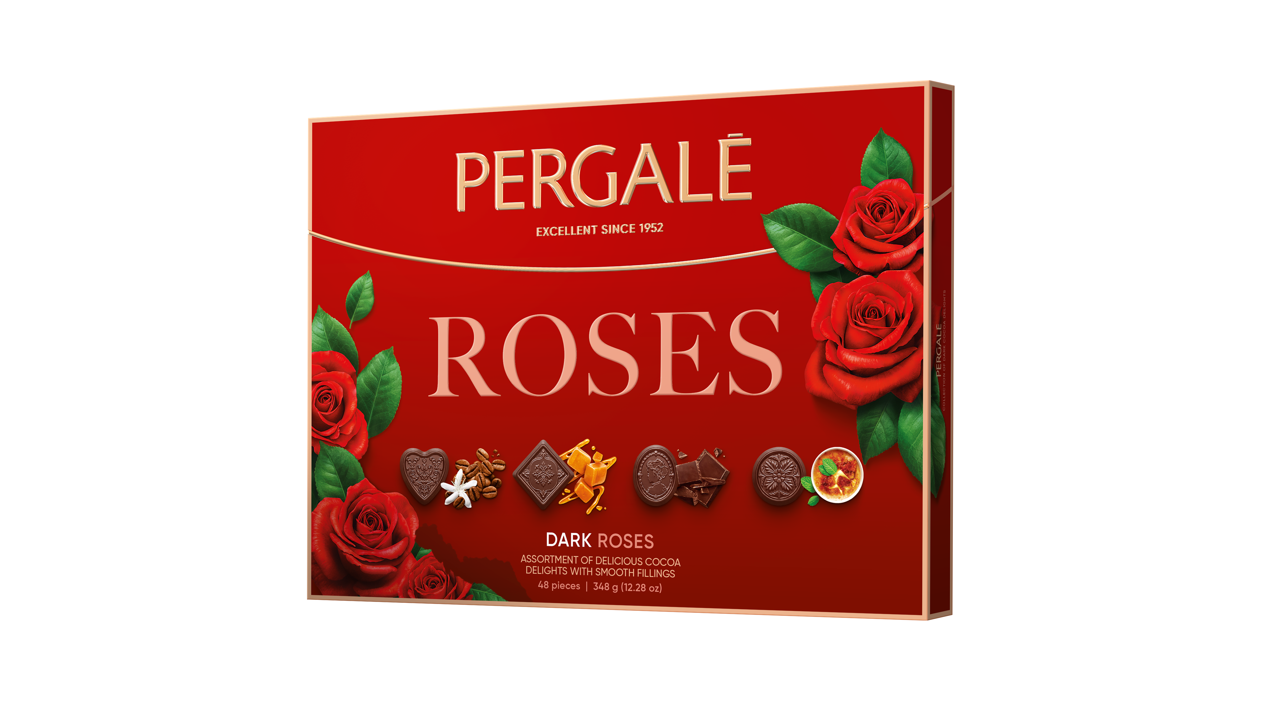 Bombonierka Pergalė Dark Roses 348G