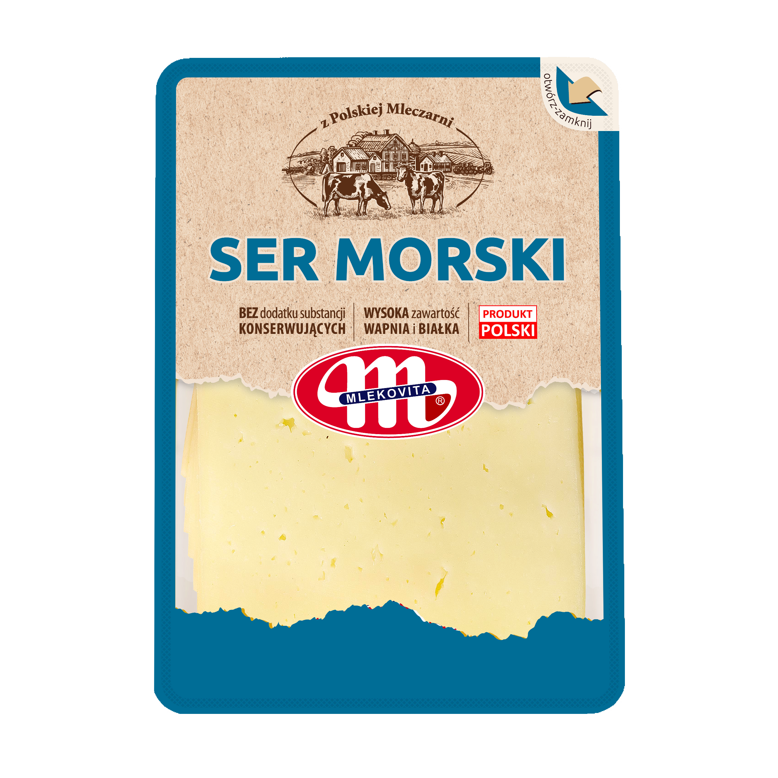 Mlekovita Ser Morski Dojrzewający Plastry 500G