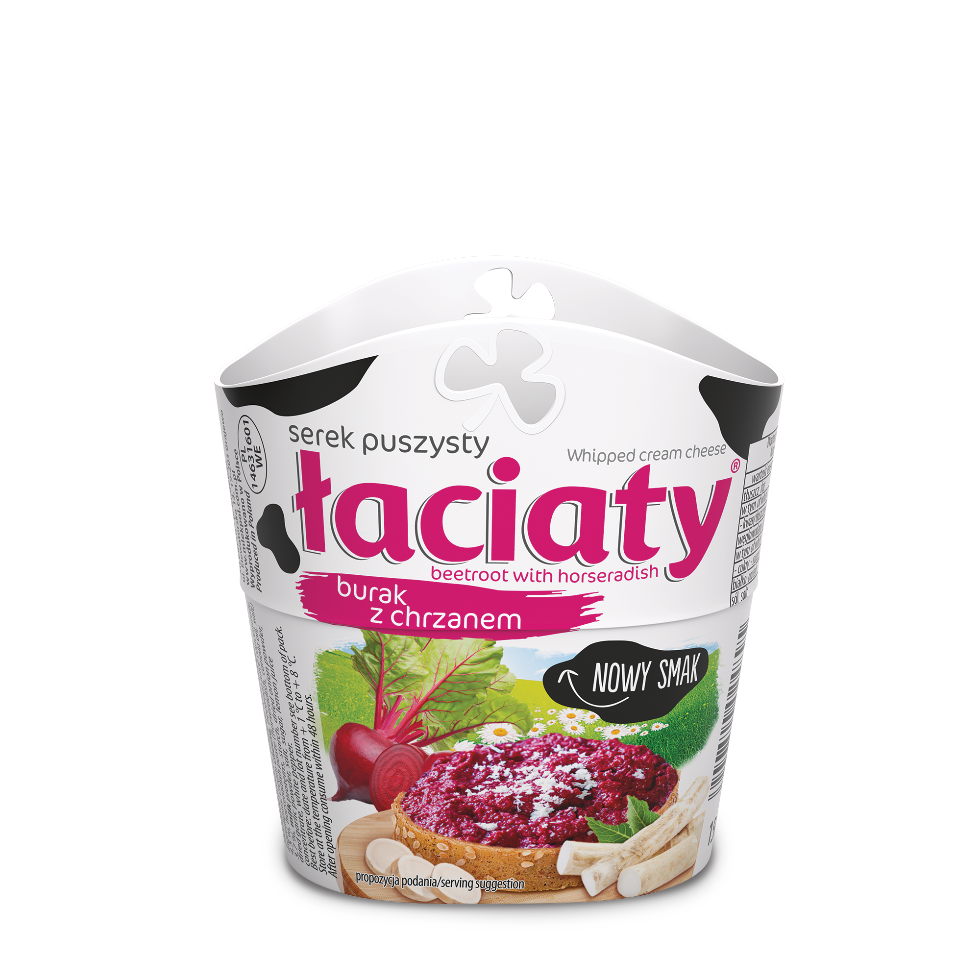 Serek Śmietankowy Puszysty Łaciaty Burak Z Chrzanem 150G