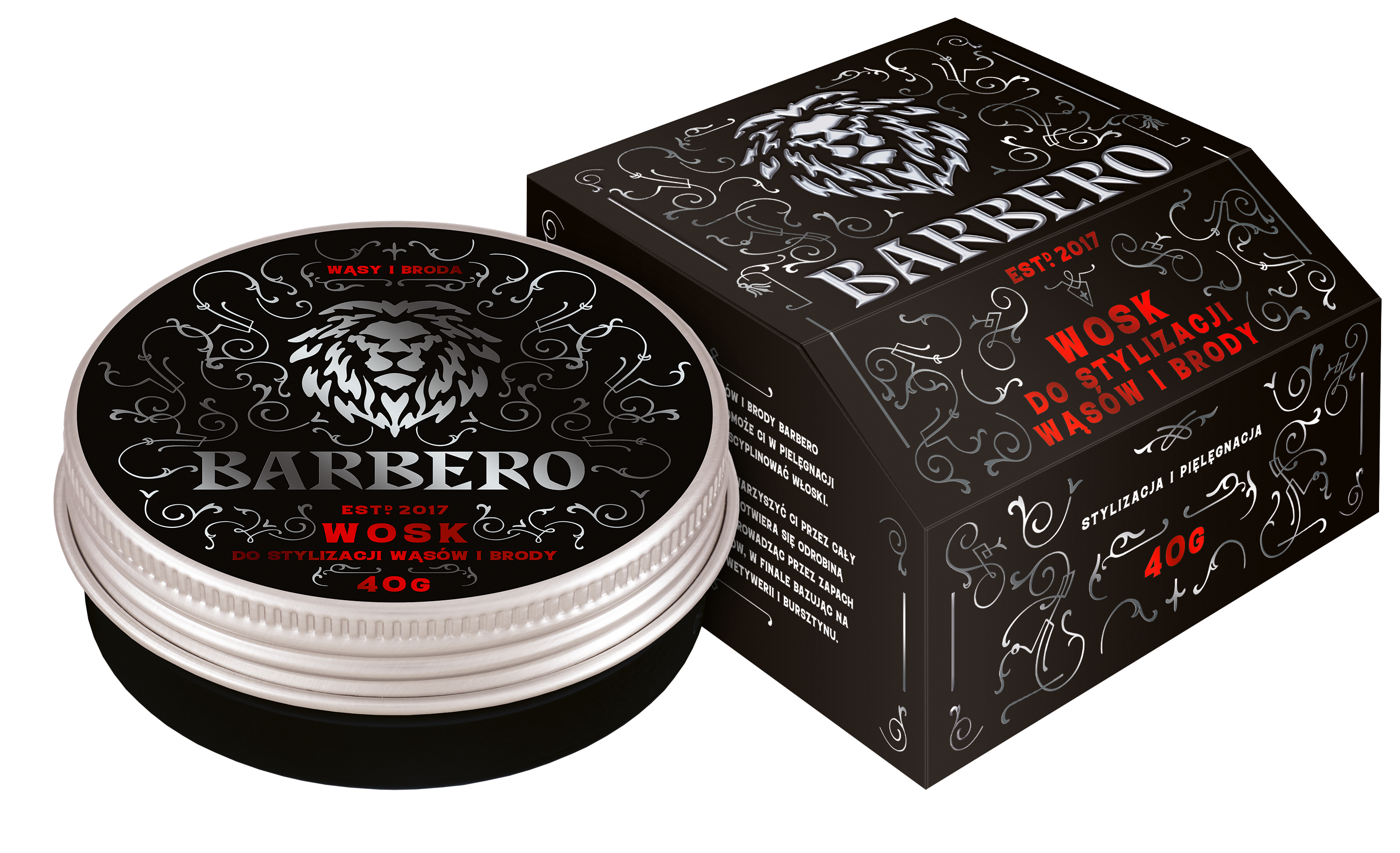 Wosk Do Stylizacji Wąsów I Brody Barbero 40G