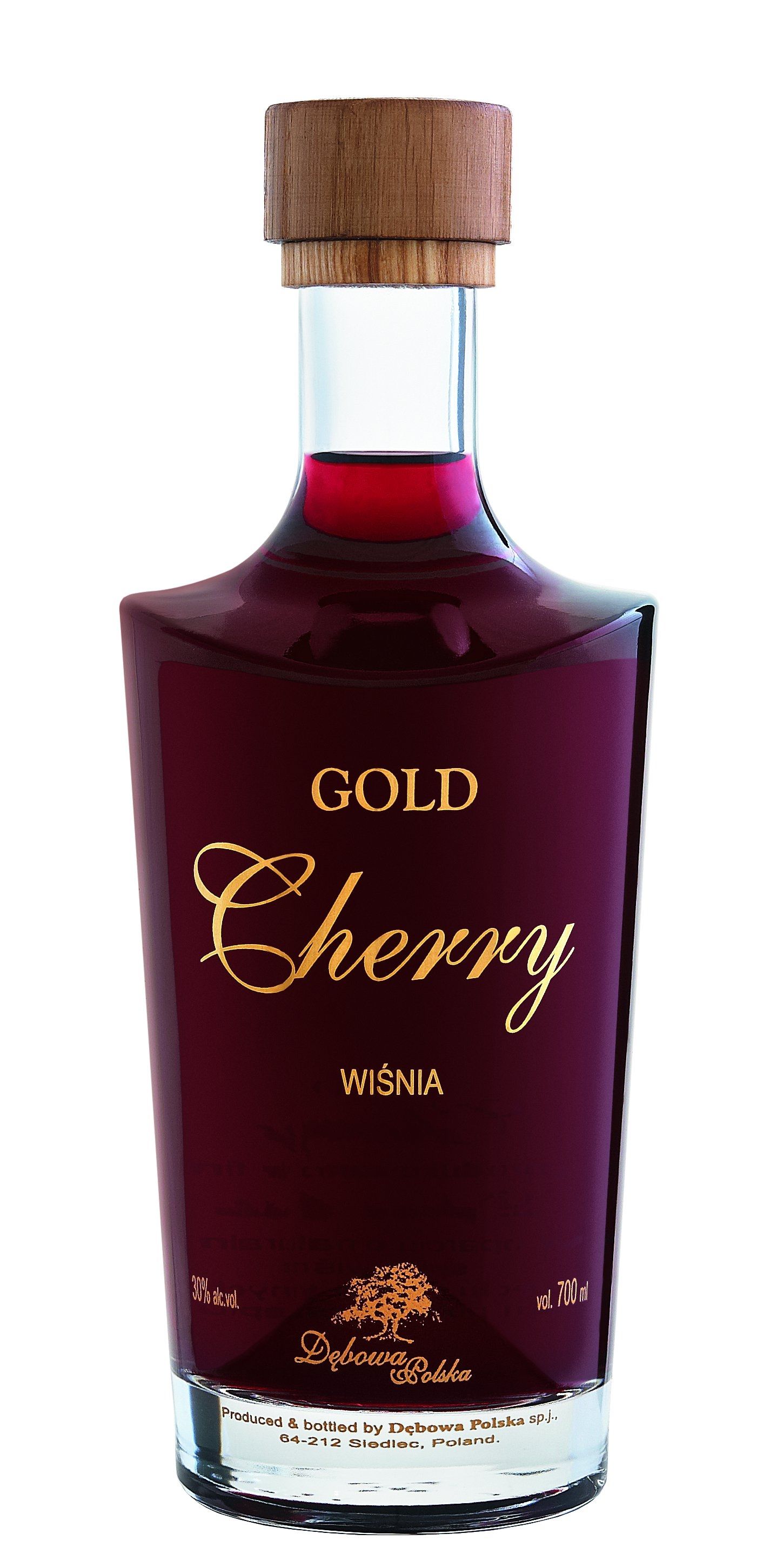 Dębowa Polska Likier Gold Cherry Wiśnia 30% 700Ml