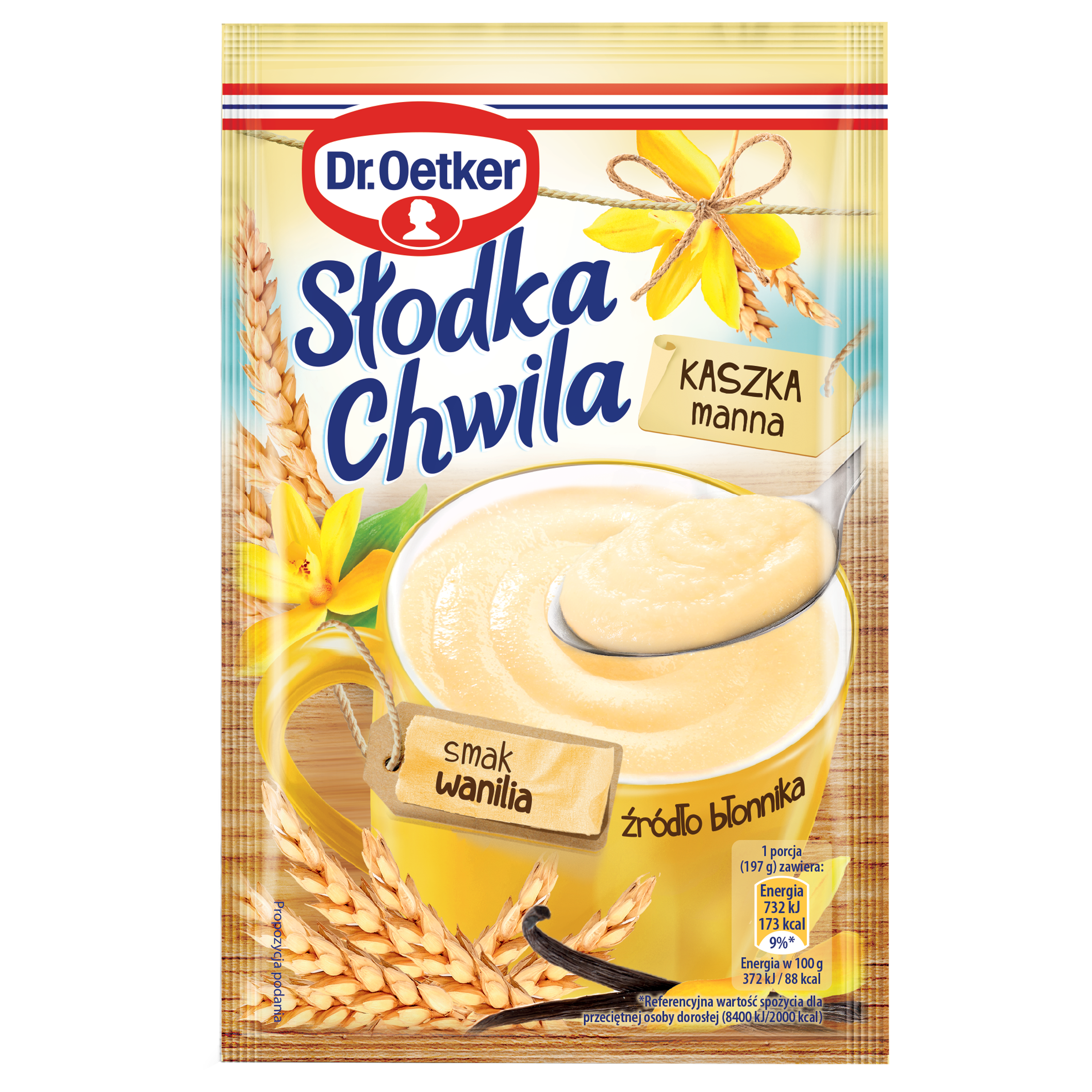 Dr. Oetker Słodka Chwila Kaszka Manna Waniliowa 47,5 G