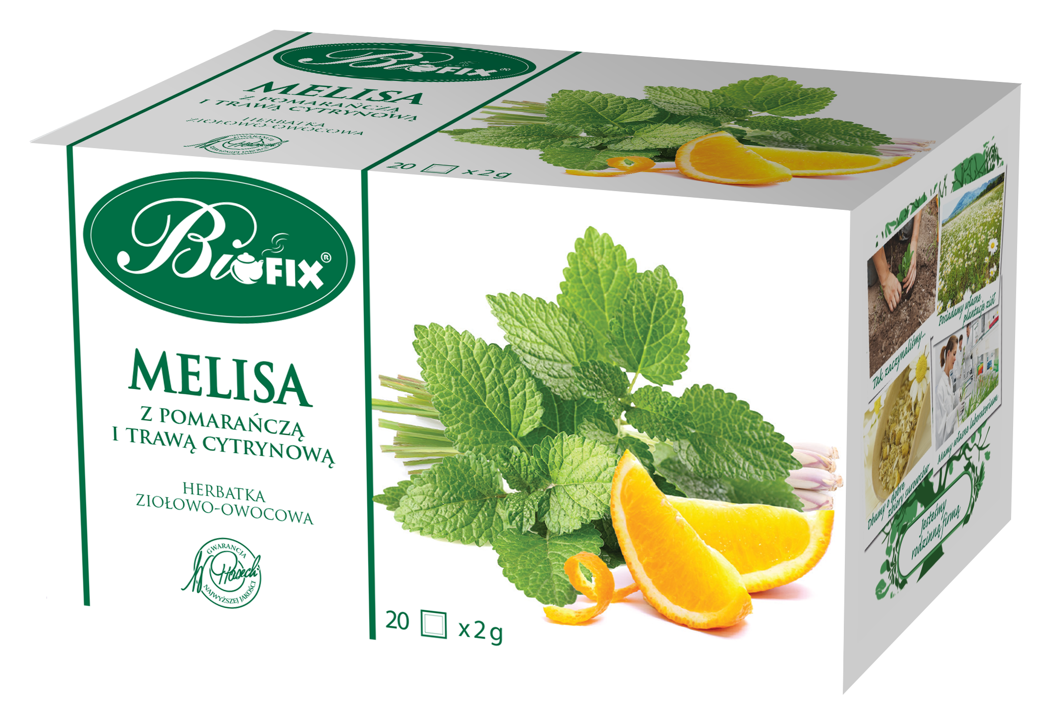 Bifix Melisa Z Pomarańczą I Trawą Cytr. Herbatka Ziołowa Ekspresowa 20X2G