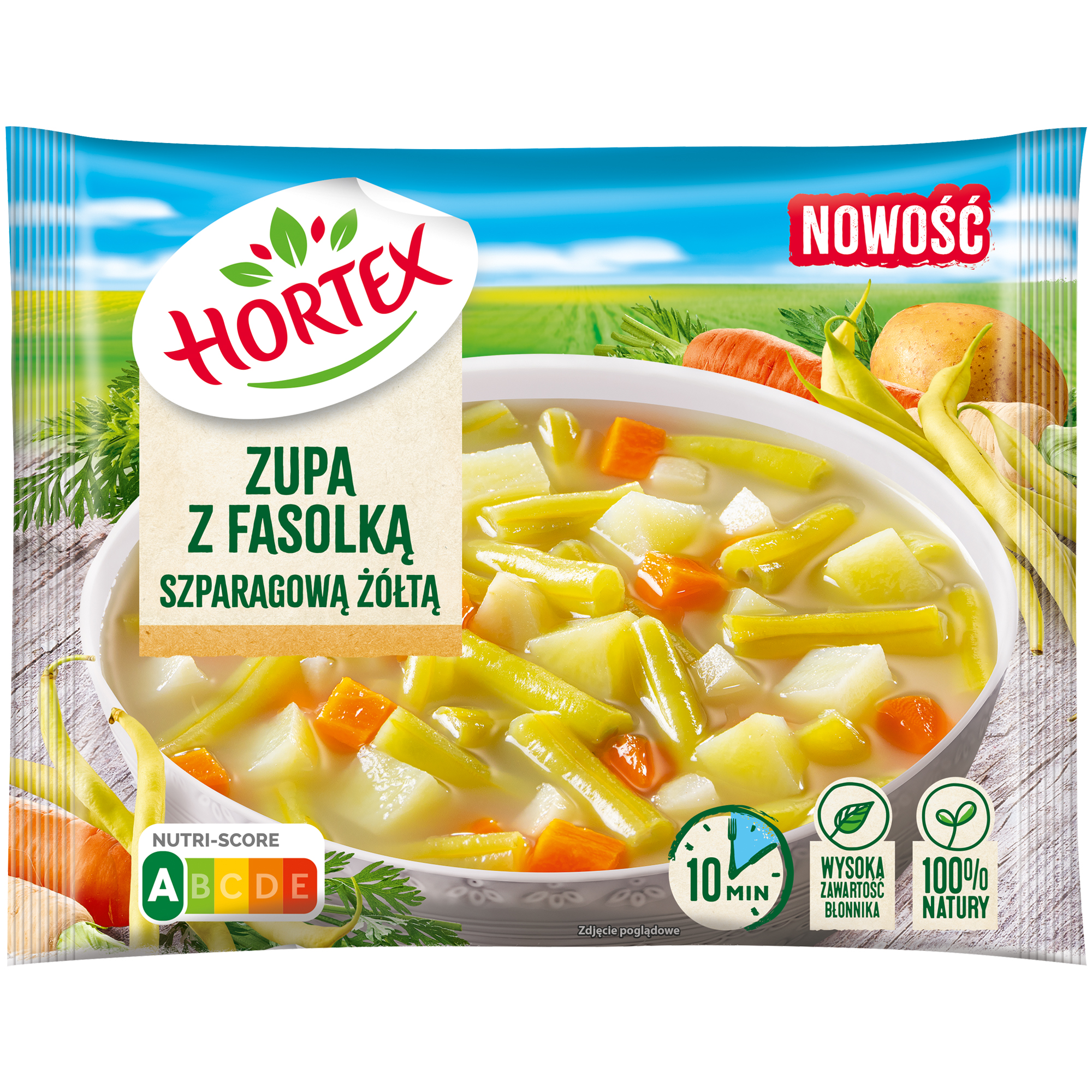 Hortex Zupa Z Fasolką Szparagową Żółtą 450G