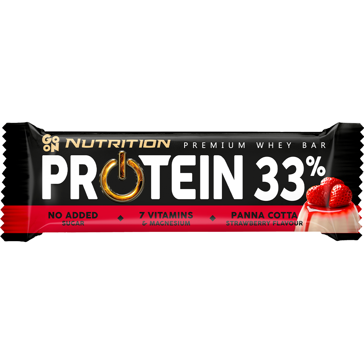 Go On Nutrition Protein Bar 33% Panna Cotta Strawberry 50G