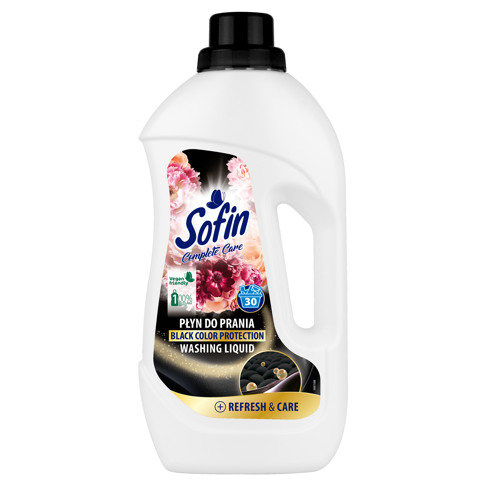 Sofin Complete Care & Black Color Protection Washing Liquid Płyn Do Prania Tkanin Czarnych I Ciemnych 1,5L