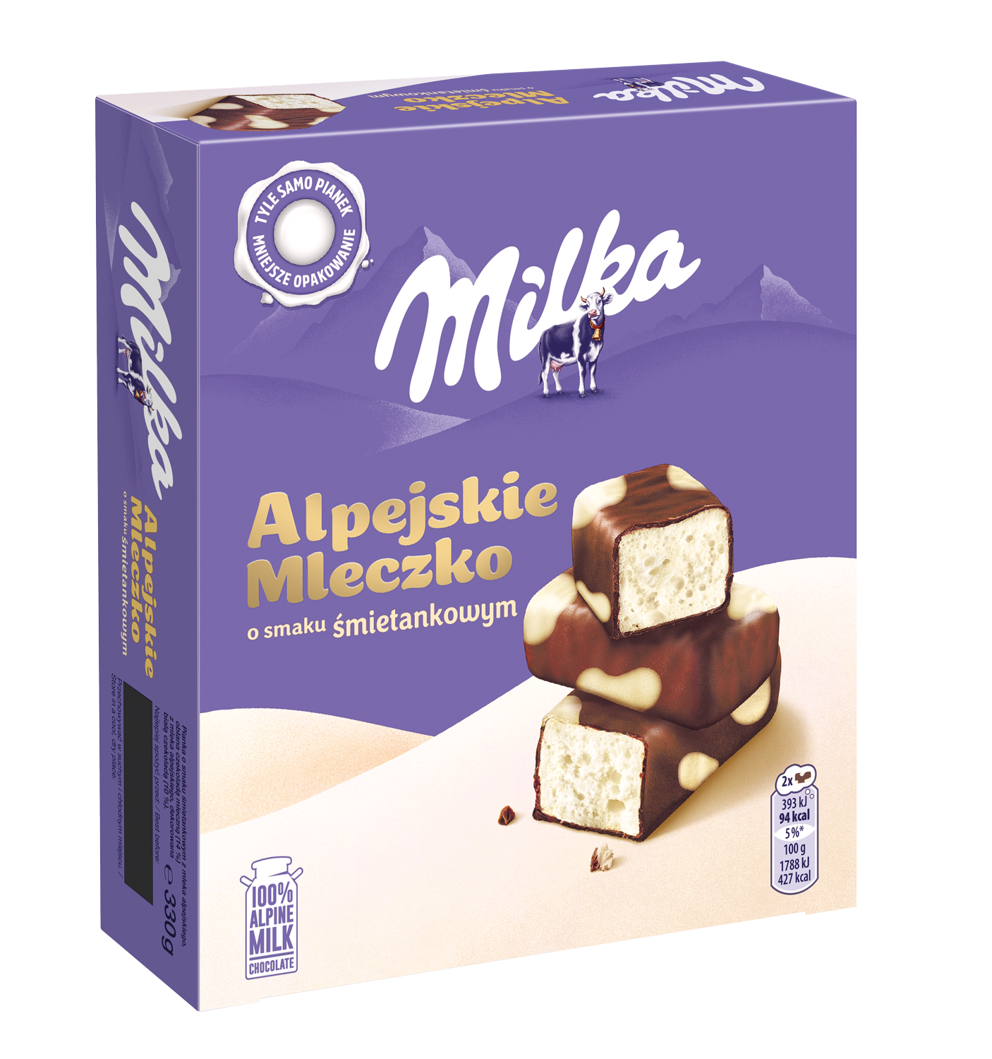 Milka Alpejskie Mleczko Happy Cows 330G
