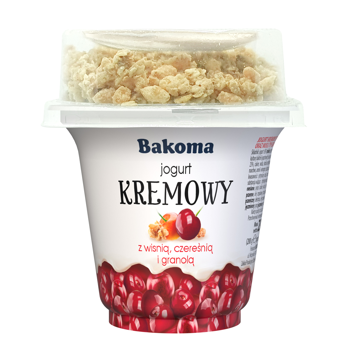 Jogurt Kremowy Z Wiśnią, Czereśnią I Granolą 230G