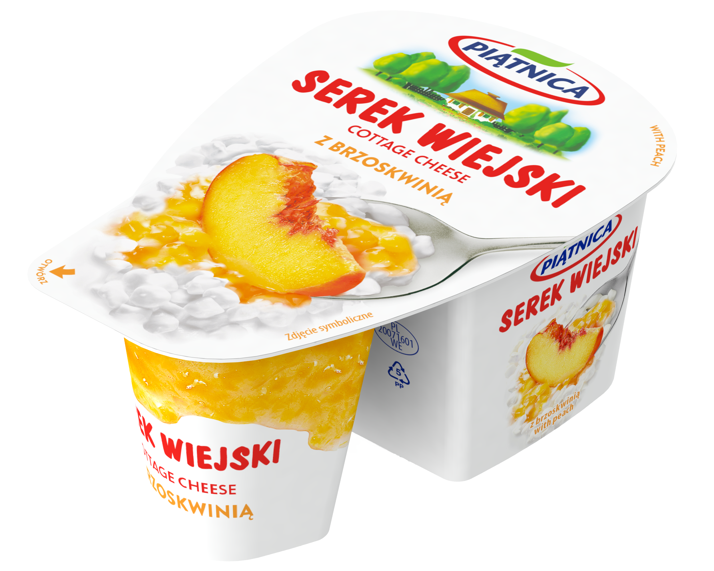 Piątnica Serek Wiejski Z Brzoskwinią 150 G