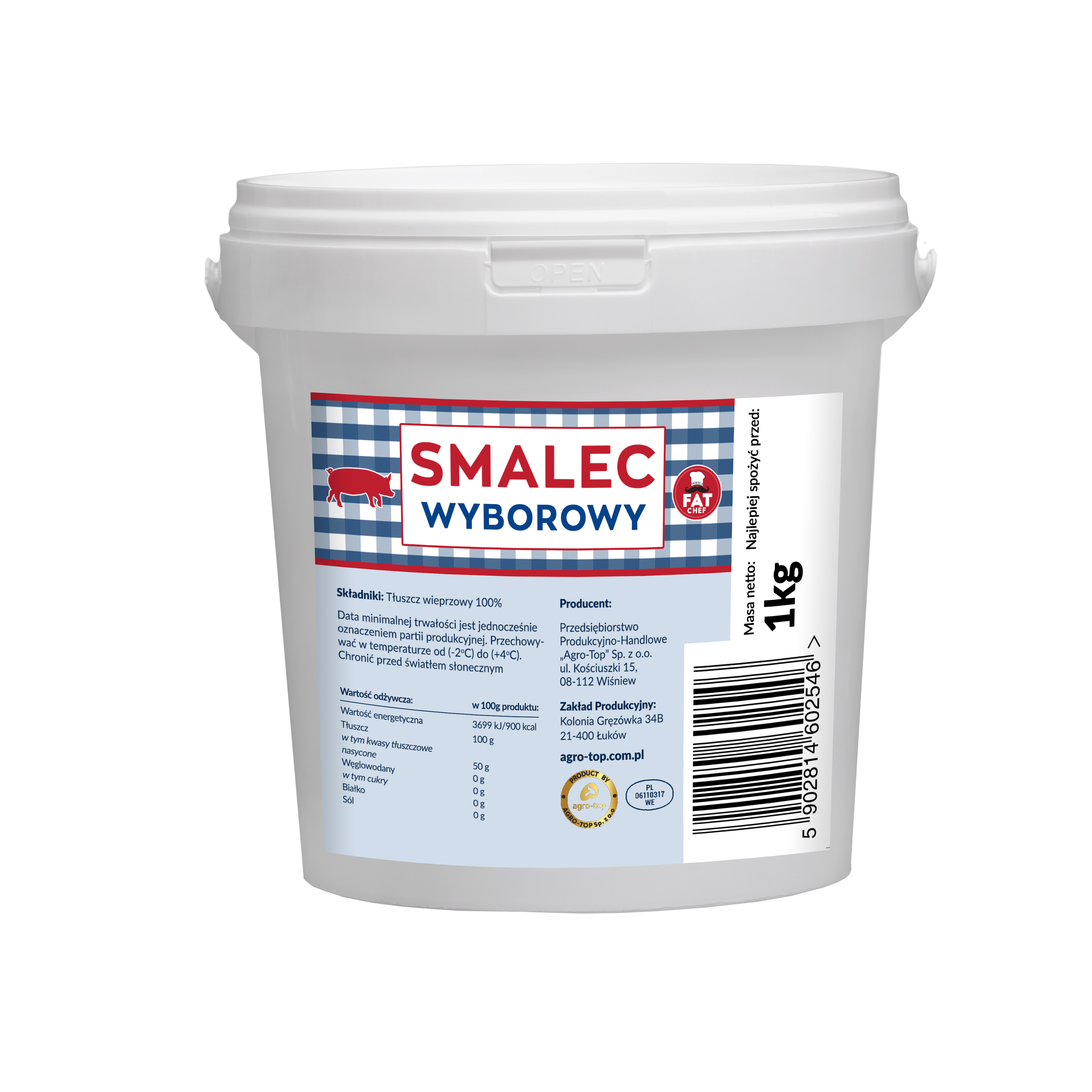 Smalec Wyborowy 1 Kg Fat Chef