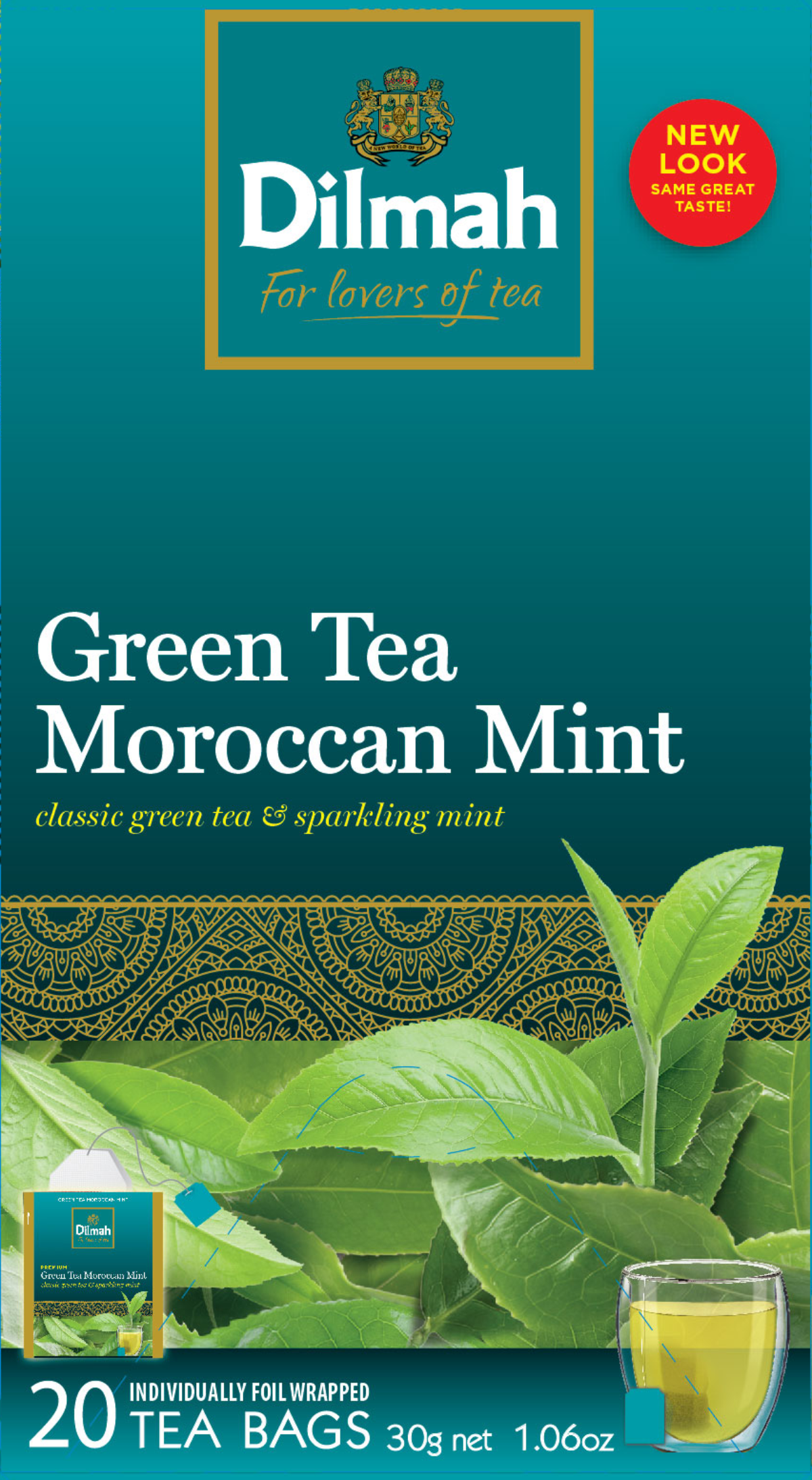 Dilmah Green Tea Moroccant Mint 20X1,5 G