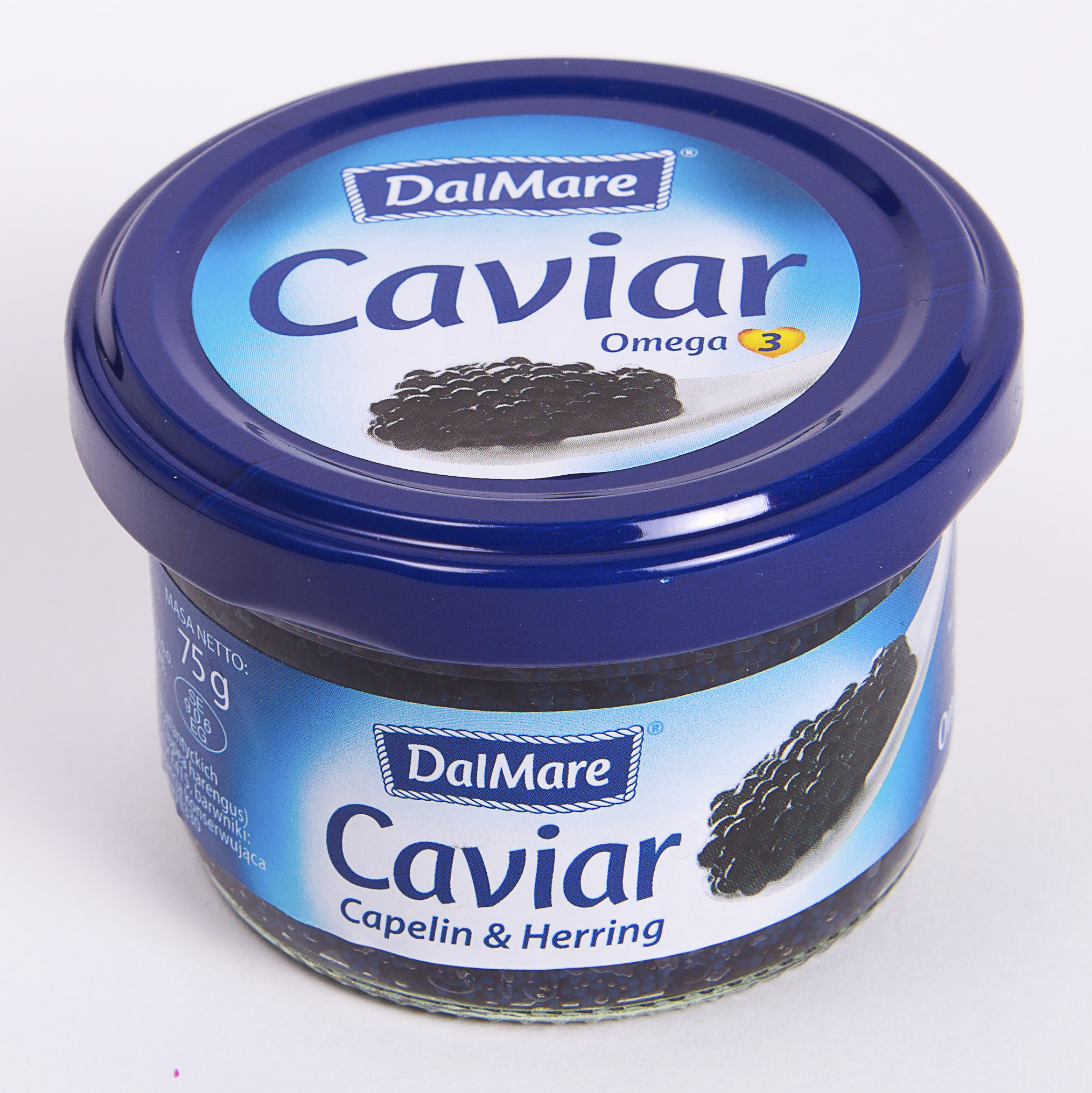 Kawior Czarny Caviar Capelin & Herring Dalmare 75 G