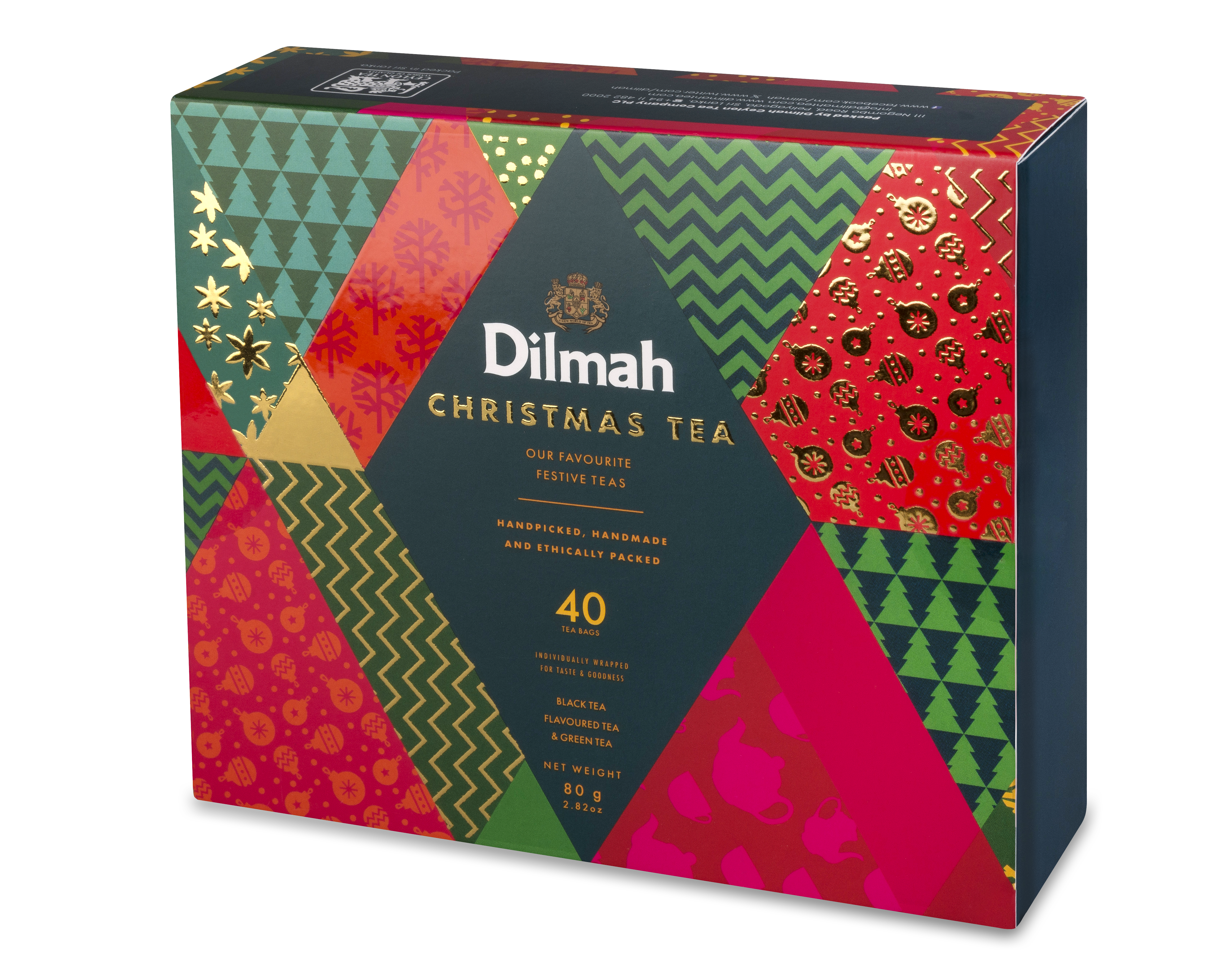 Dilmah Happy Christmas Gift Pack 40 X 2 G