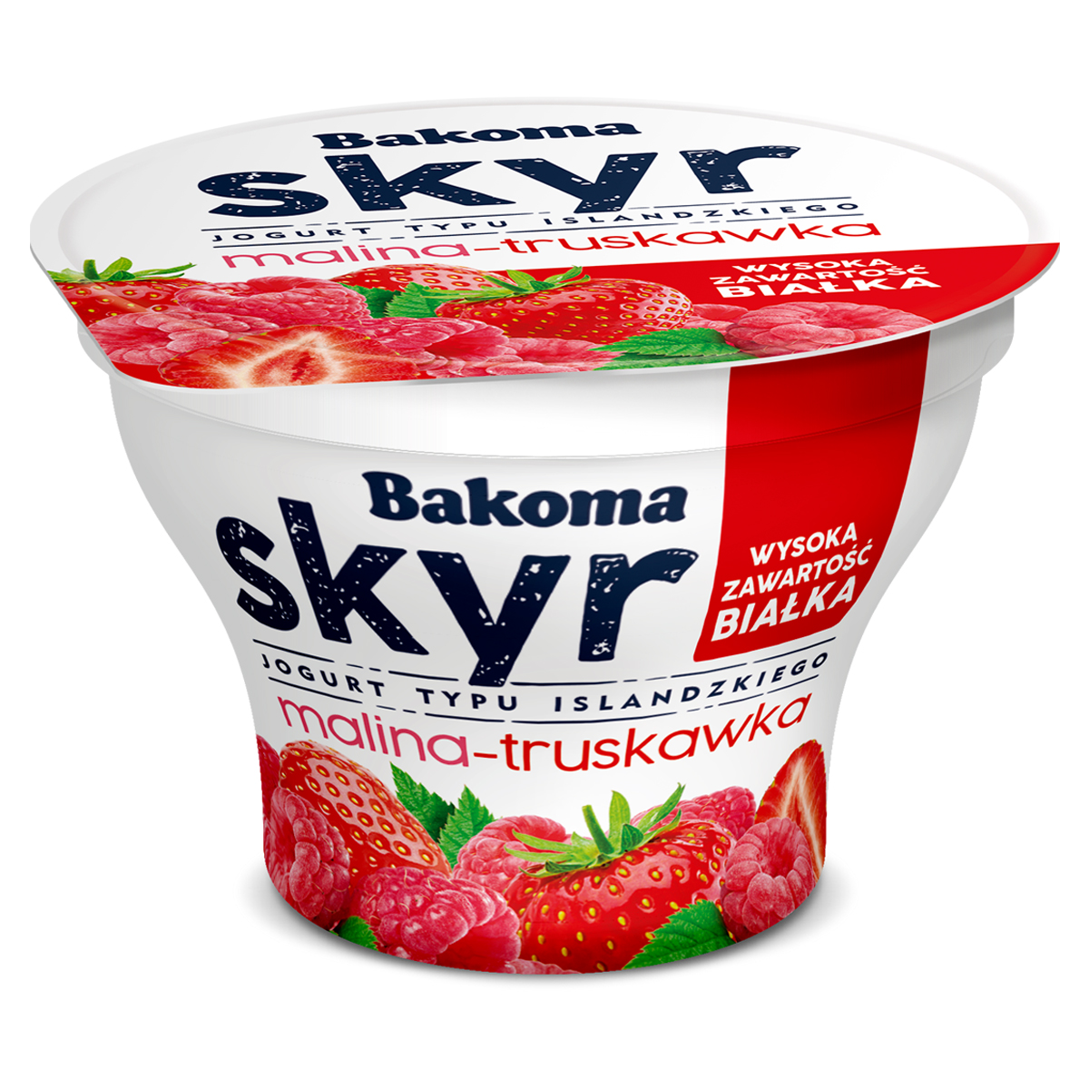 Bakoma Skyr Jogurt Typu Islandzkiego Malina-Truskawka 150G