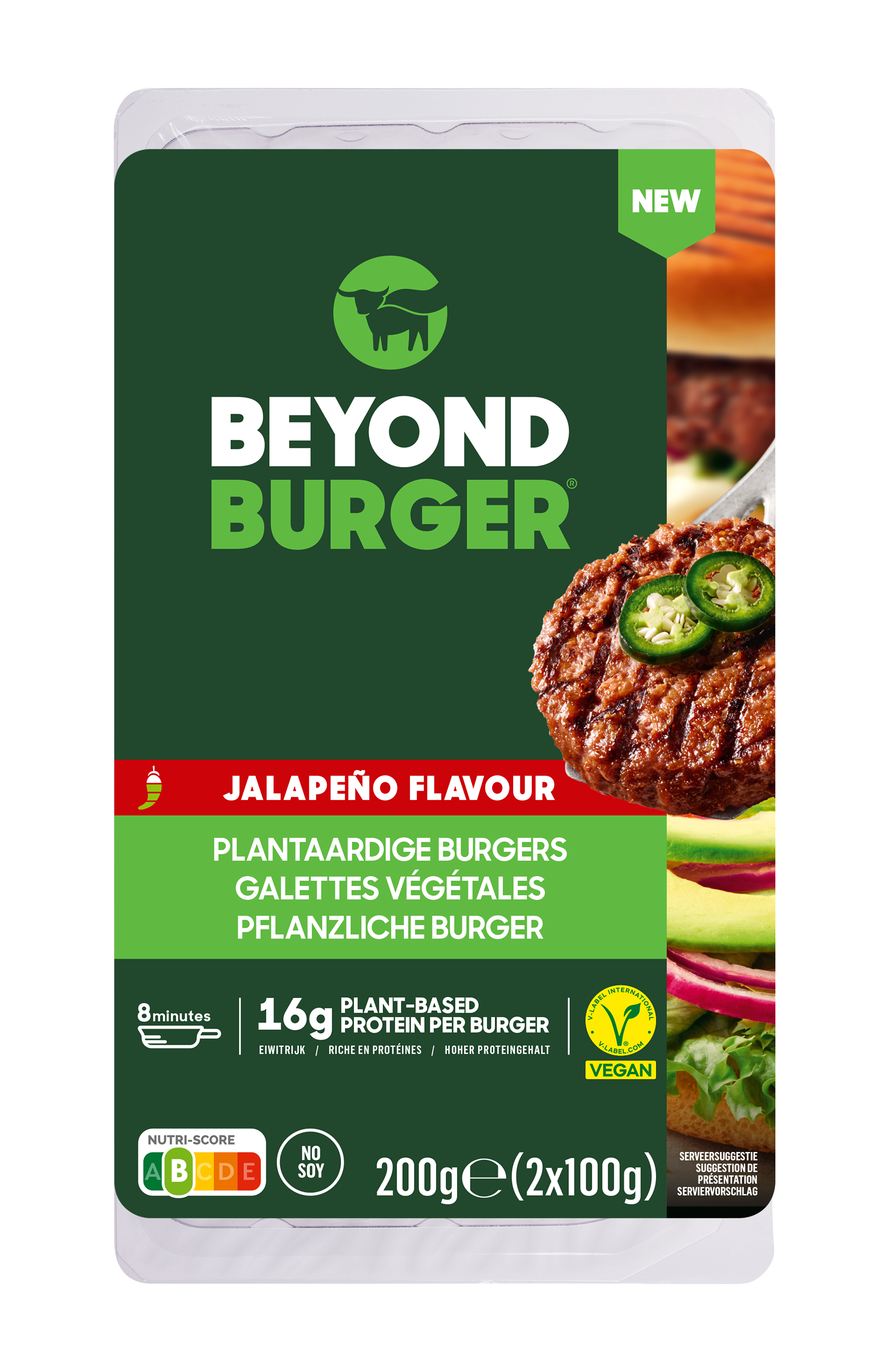 Beyond Jalapeno Burger Mrożony, Beyond Meat 2 Szt. X 100 G