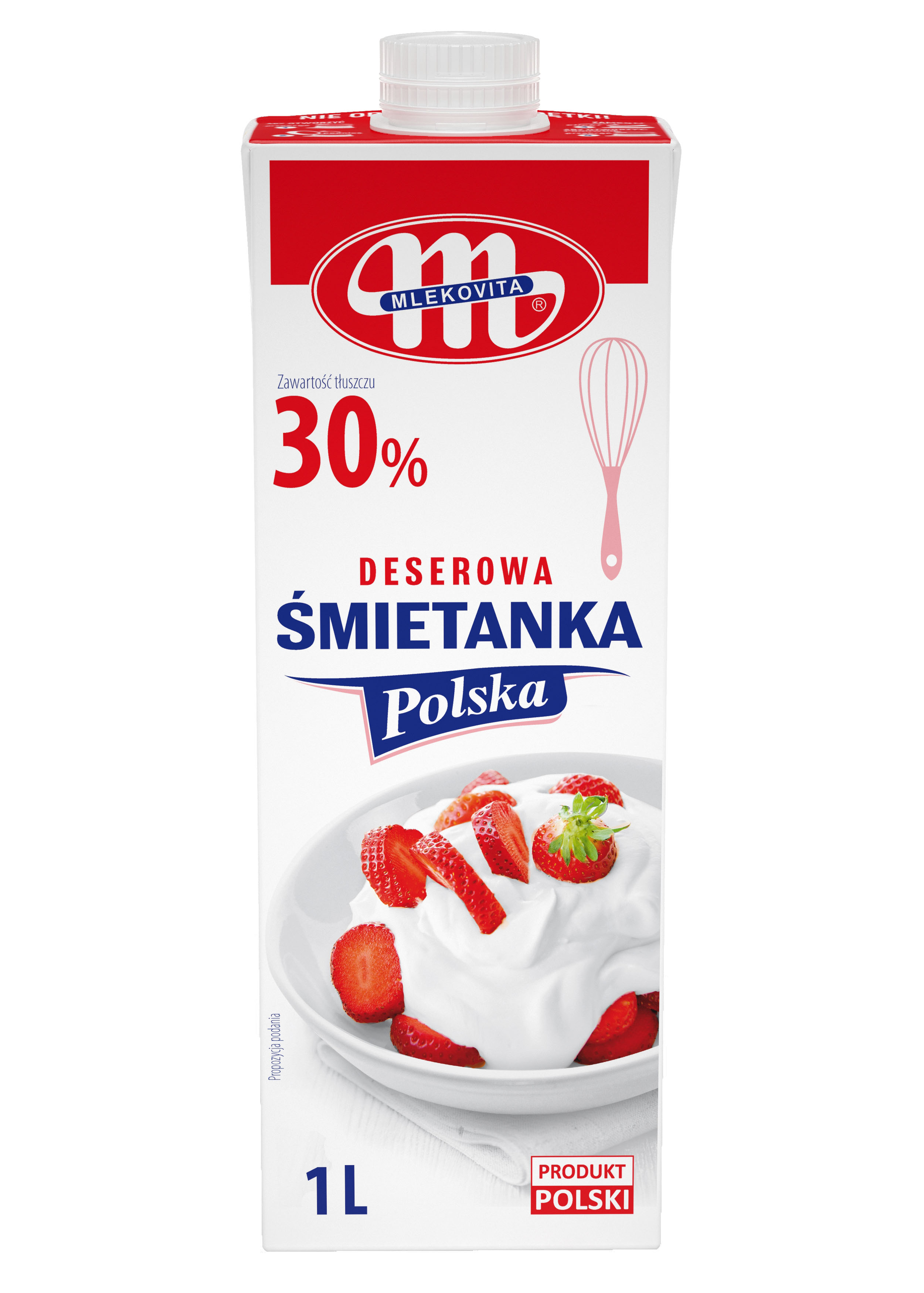 Mlekovita Śmietanka Polska Uht 30% Tłuszczu 1L