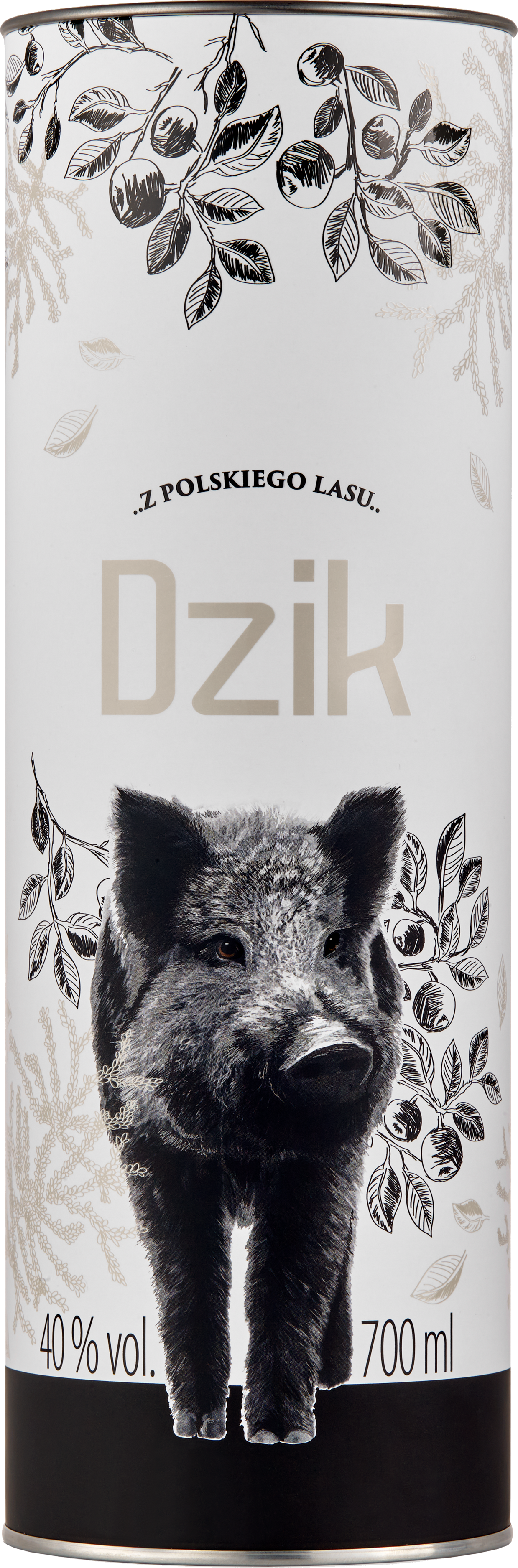 Dębowa Polska Wódka Dzik Black Smakowa 40% 0,7L