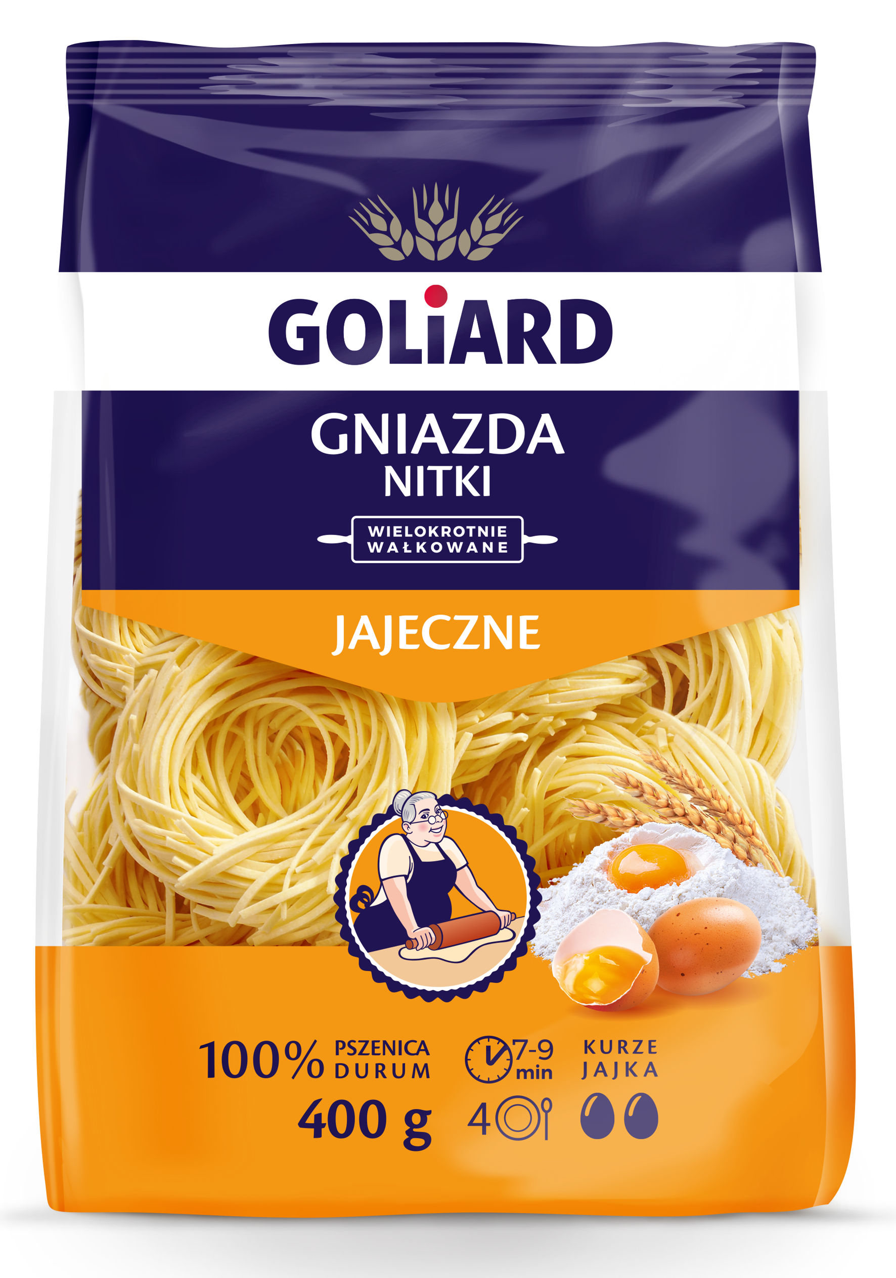 Goliard Makaron Gniazda Nitki 400G