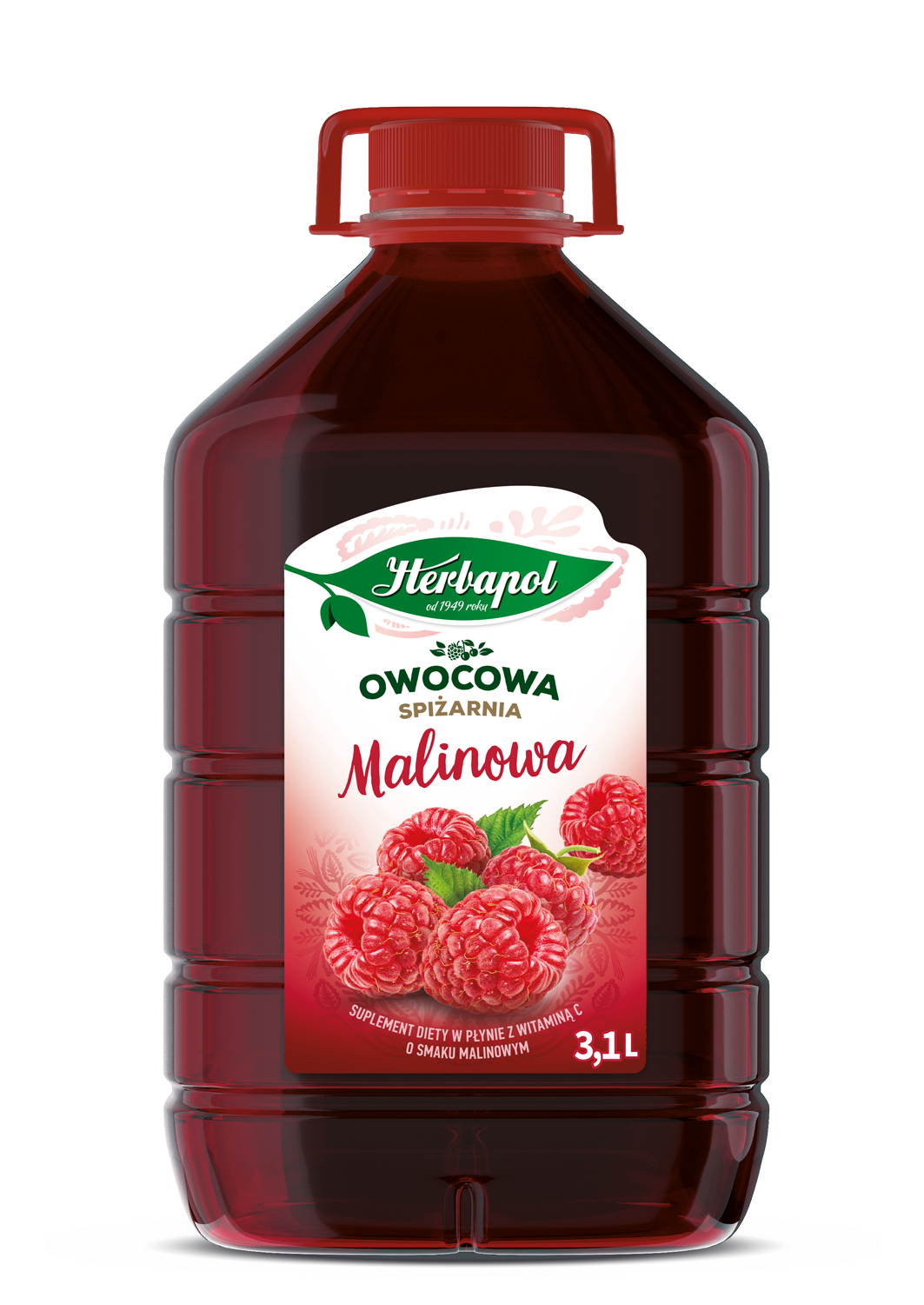Owocowa Spiżarnia Malinowa - Herbapol 3,1 L.