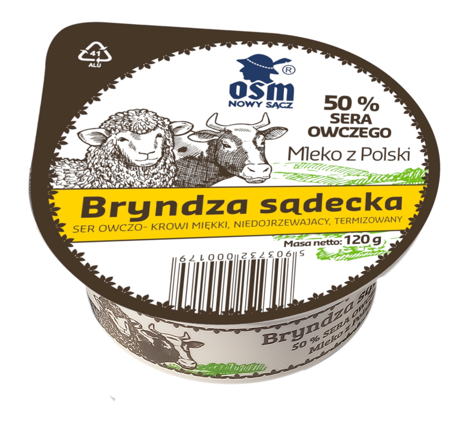 Osm Nowy Sącz Bryndza Sądecka 50% Owcza 120G