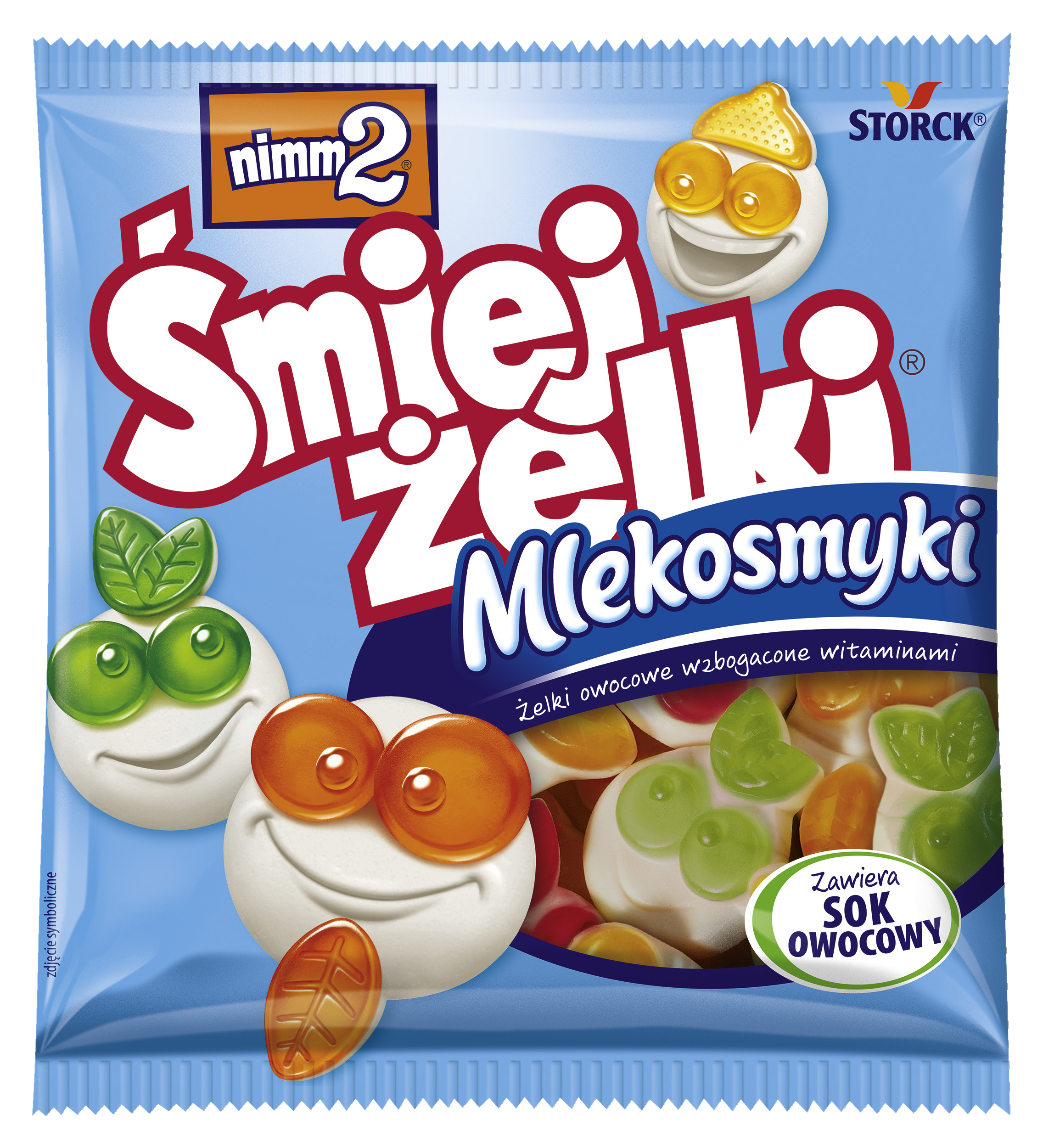 Nimm2 Śmiejżelki Mlekosmyki 90G
