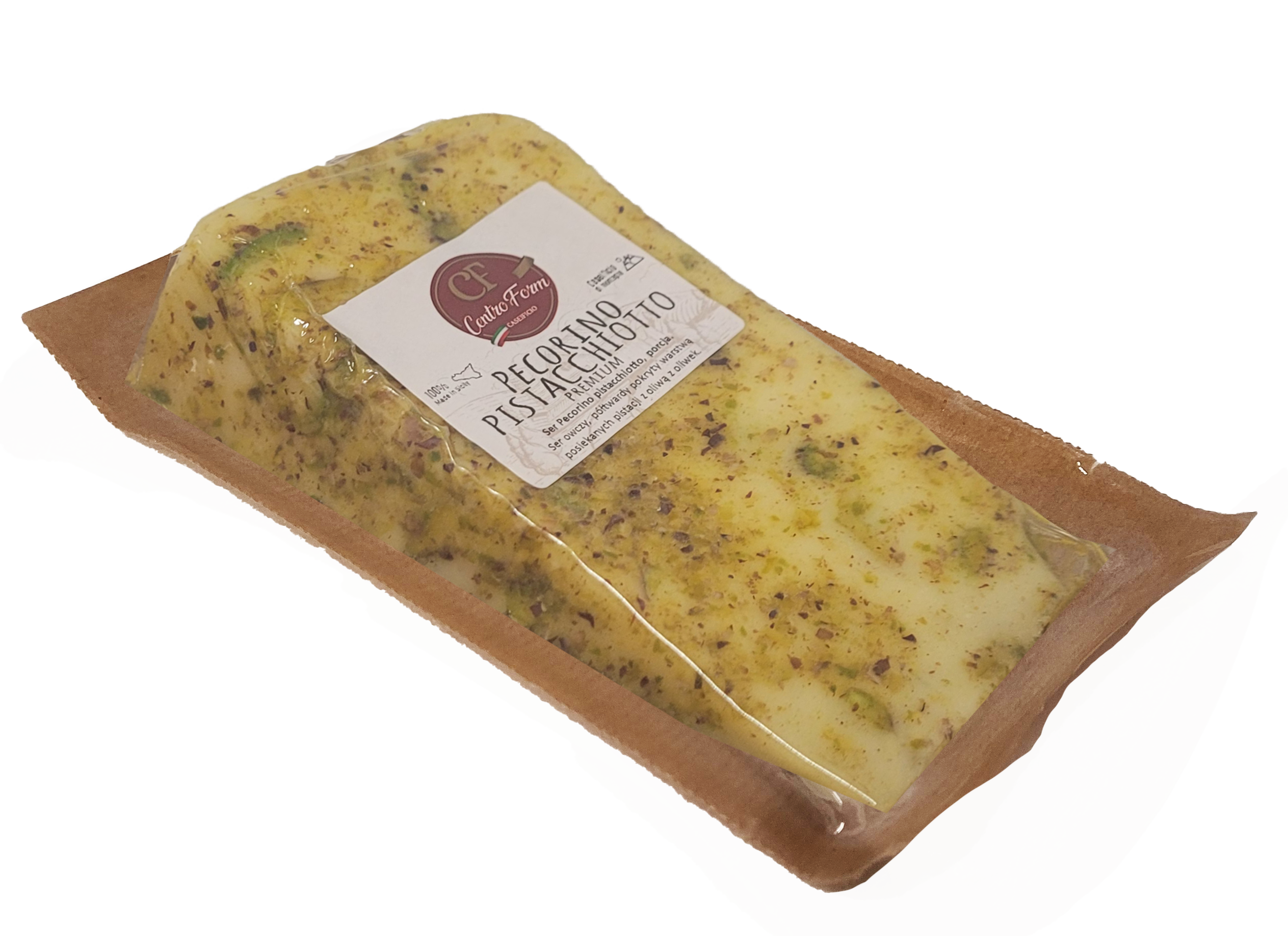 Ser Owczy Pecorino Pistacchiotto Premium 150G Porcja P.F. (Pistacje) Centro Form