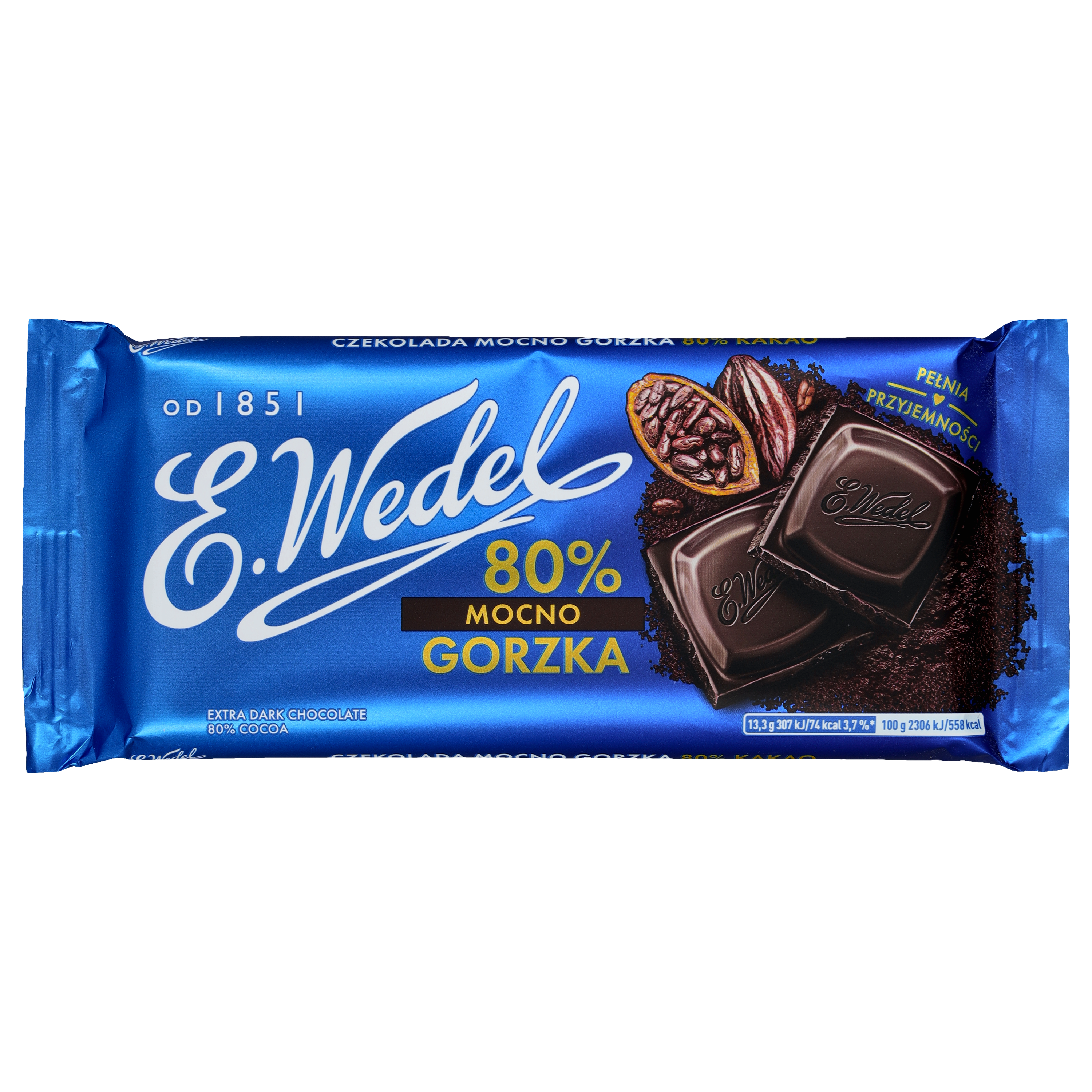 E.Wedel Czekolada Mocno Gorzka 80% 80G