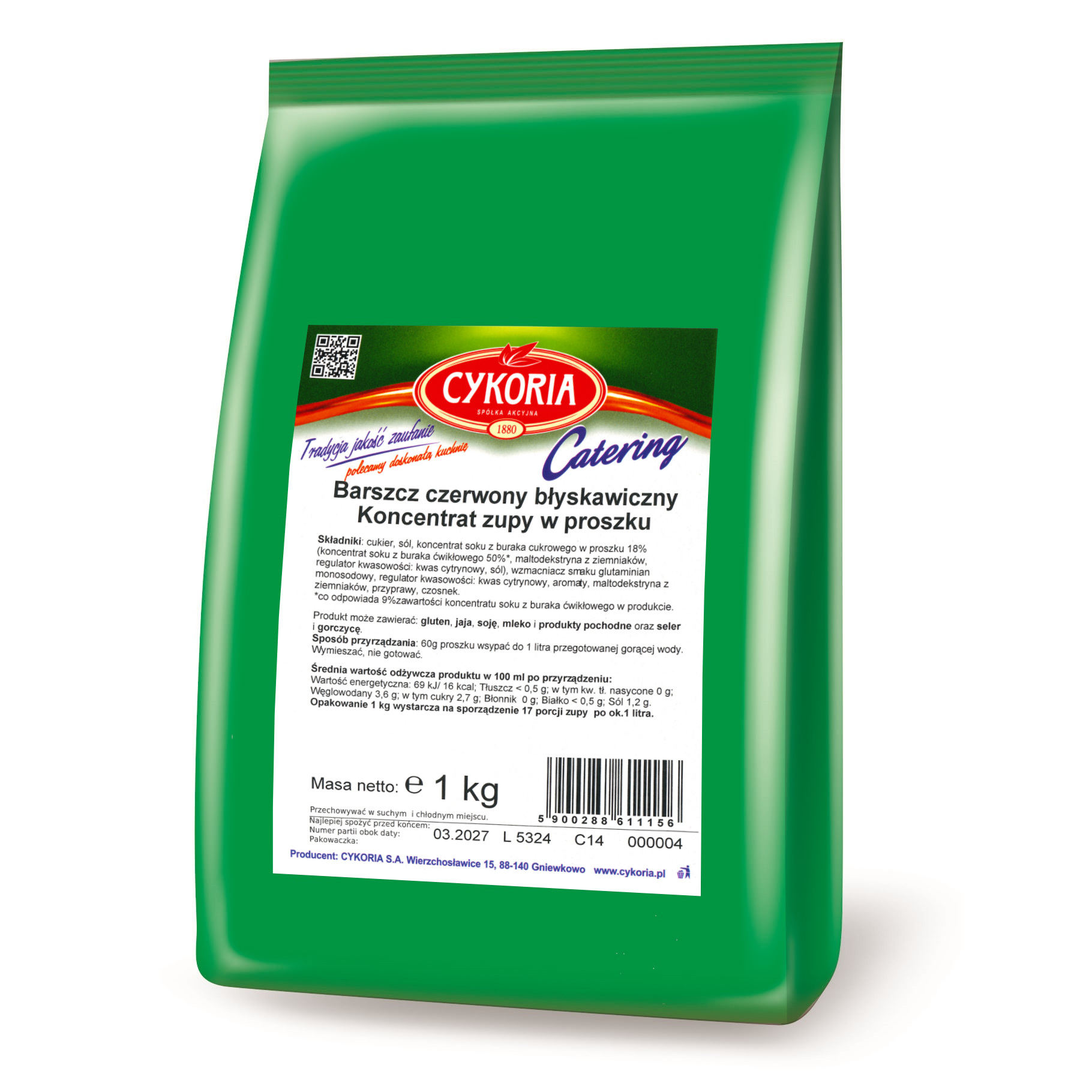 Barszcz Czerwony Błyskawiczny Koncentrat Zupy W Proszku Cykoria 1Kg