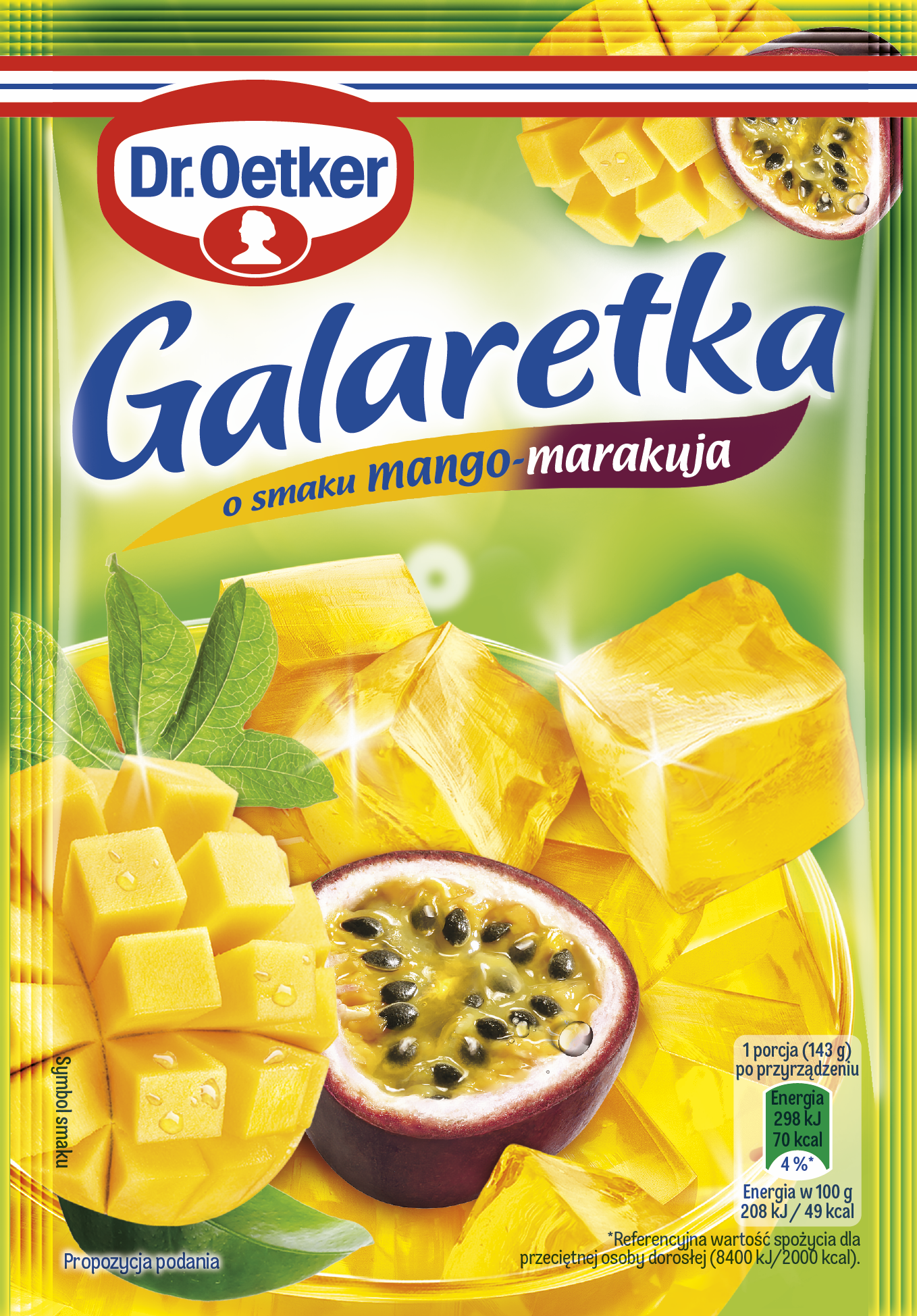 Dr. Oetker Galaretka Mango-Marakuja 72 G