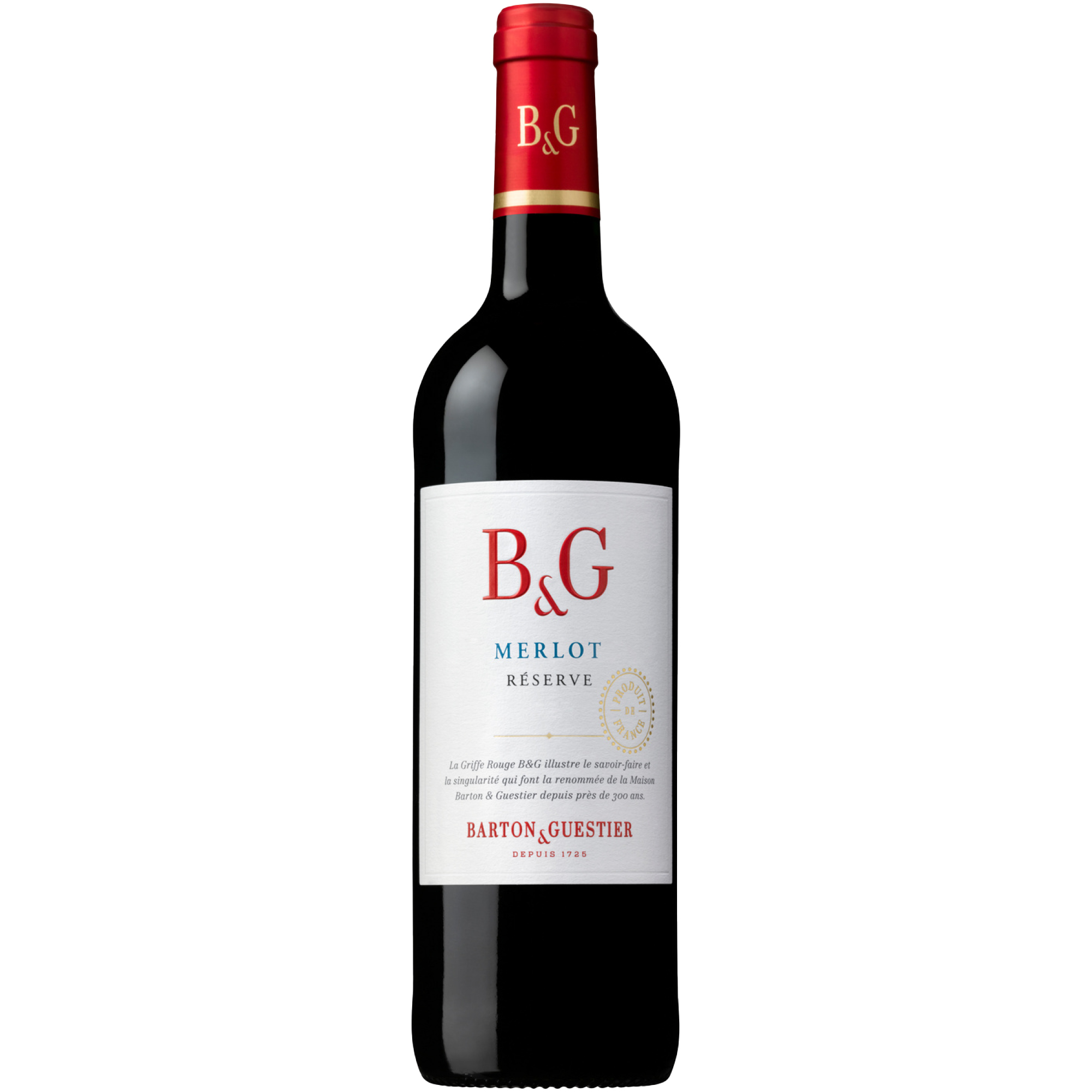 Barton & Guestier Reserve Merlot 0,75 L Czerwone Wytrawne