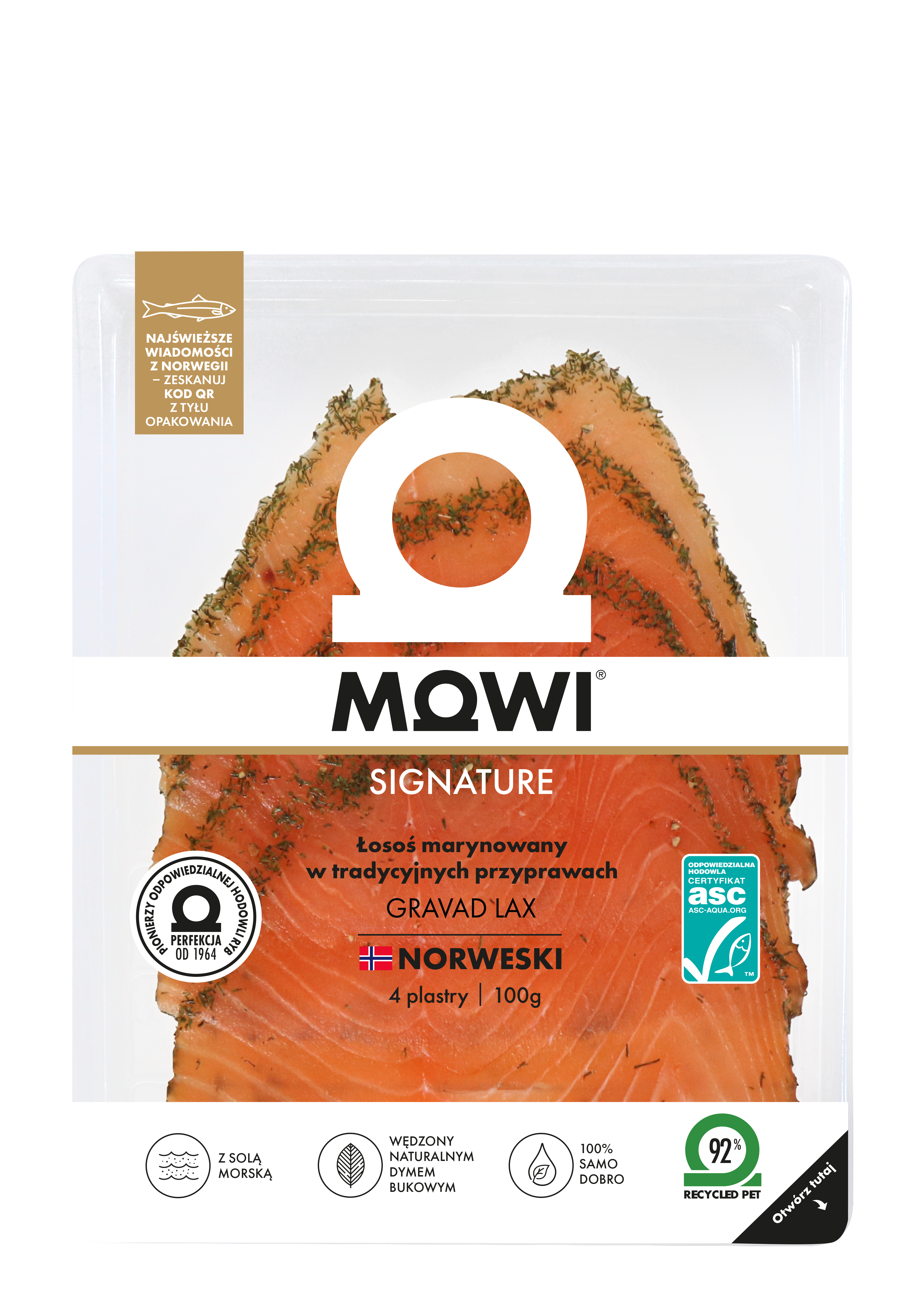 Mowi Gravad Lax Łosoś Marynowany W Tradycyjnych Przyprawach 100G