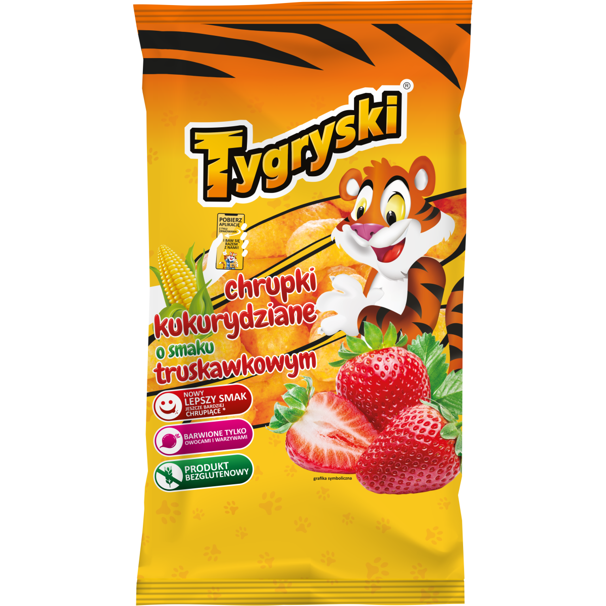 Tygryski Chrupki Kukurydziane O Smaku Truskawkowym 77G