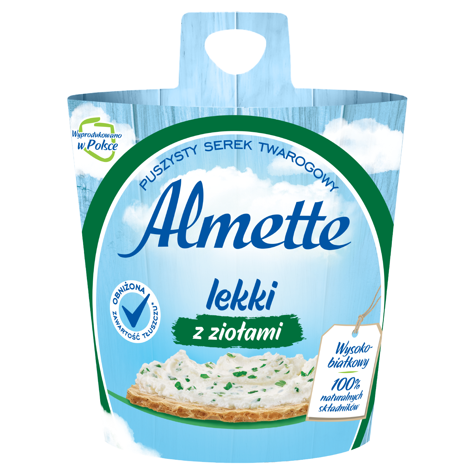 Almette Puszysty Serek Twarogowy Lekki Z Ziołami 150 G