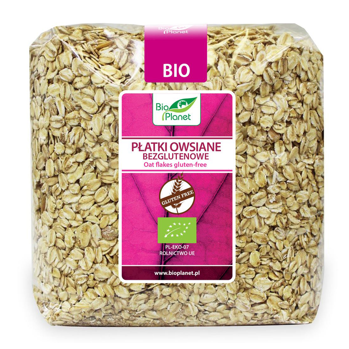 Bio Planet Płatki Owsiane Bezglutenowe Bio 1 Kg