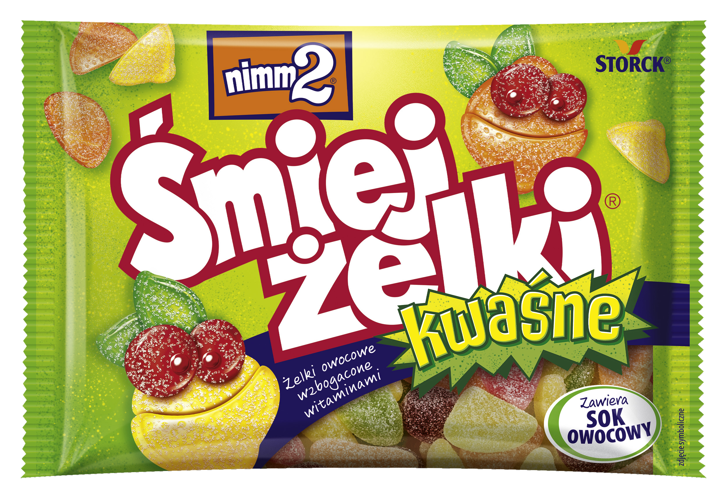 Nimm2 Śmiejżelki Kwaśne 100G