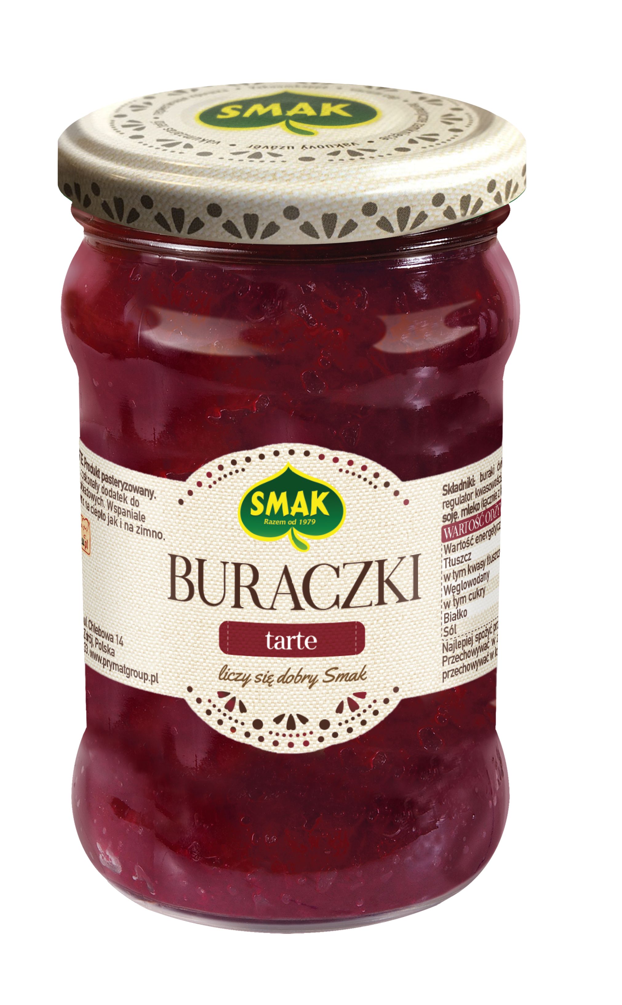 Buraczki Tarte Pasteryzowane 290 G Smak
