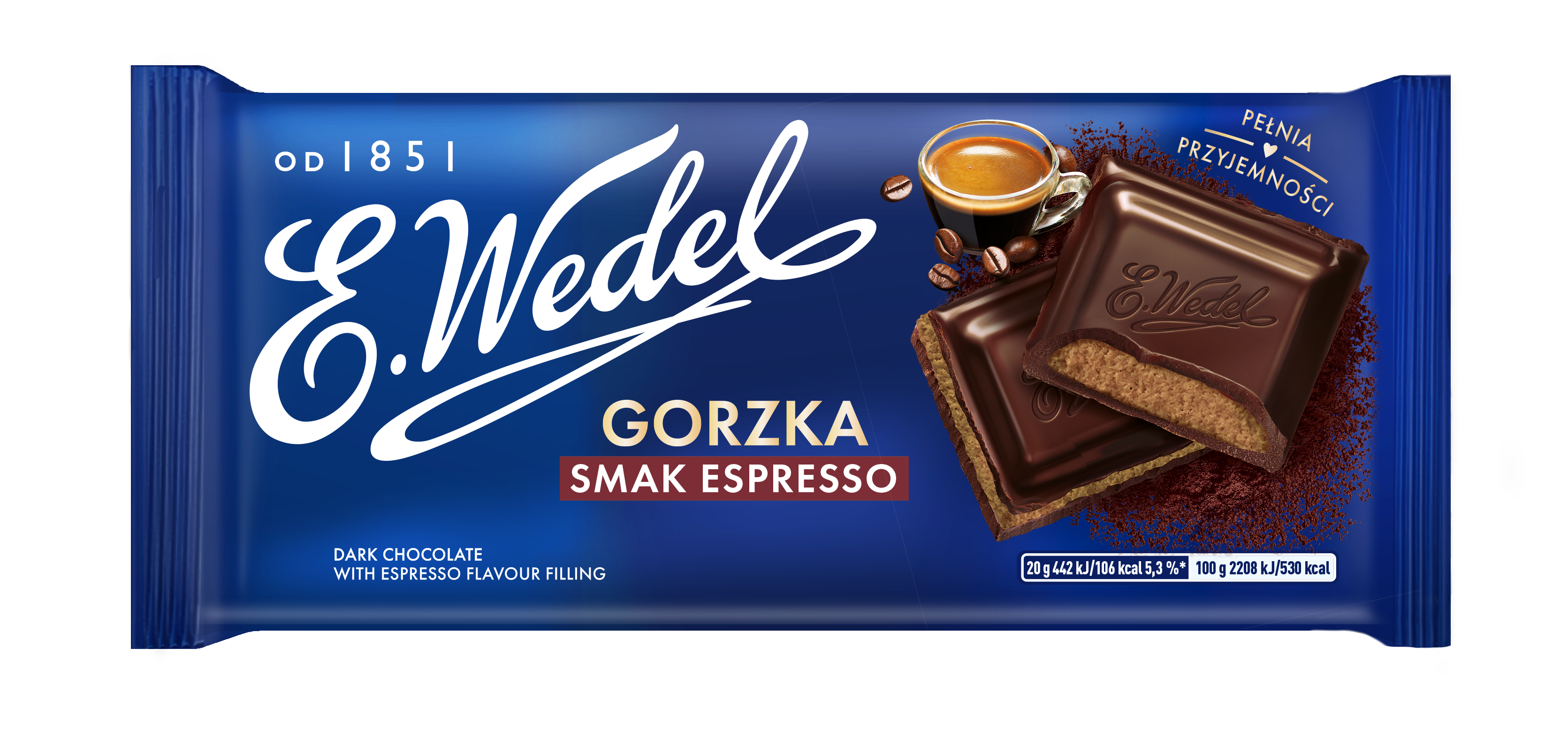 E. Wedel Czekolada Gorzka O Smaku Espresso 100 G