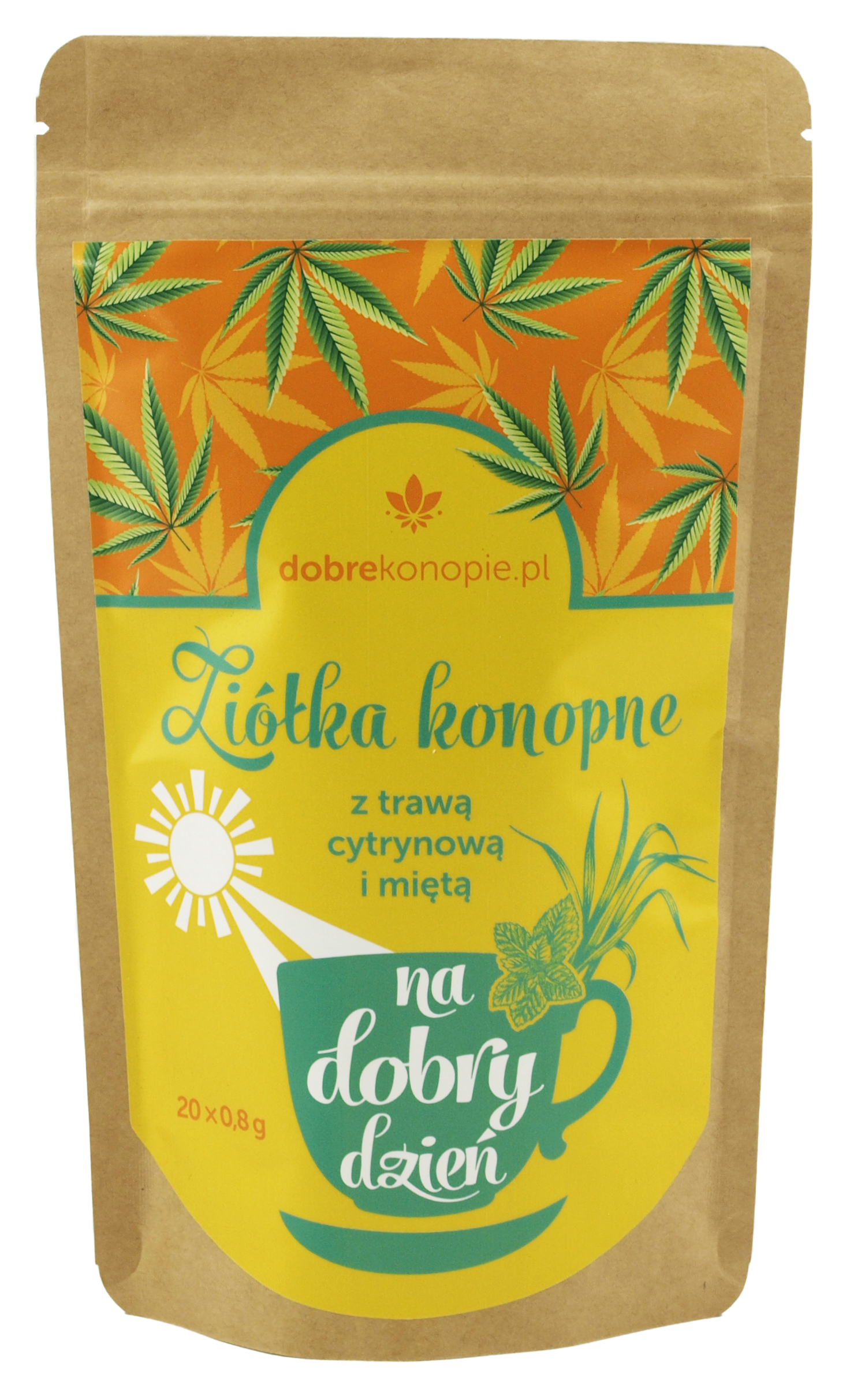 Ziółka Konopne Z Trawą Cytrynową I Miętą 20X0,8 G