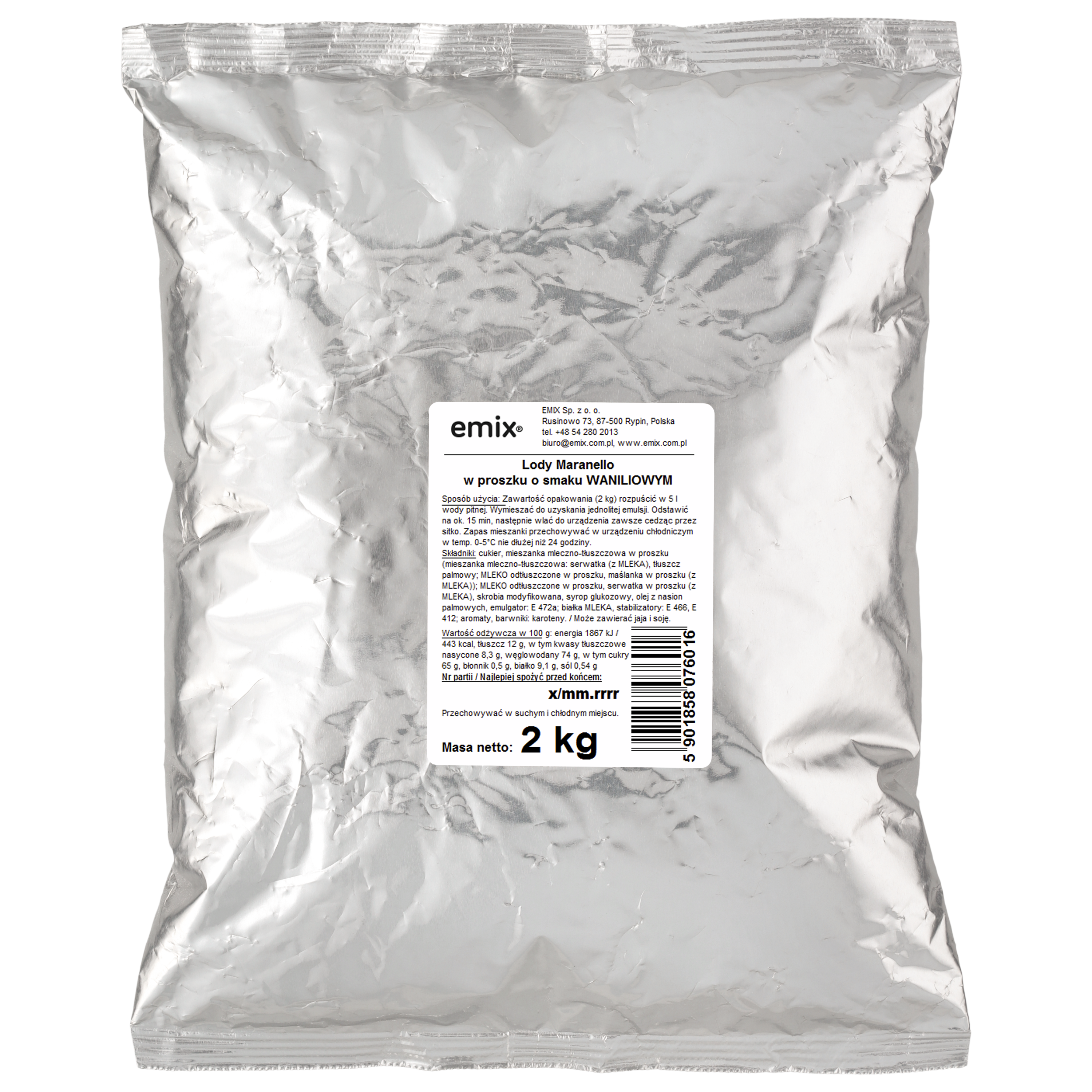Lody Maranello Wanilia Emix 2Kg