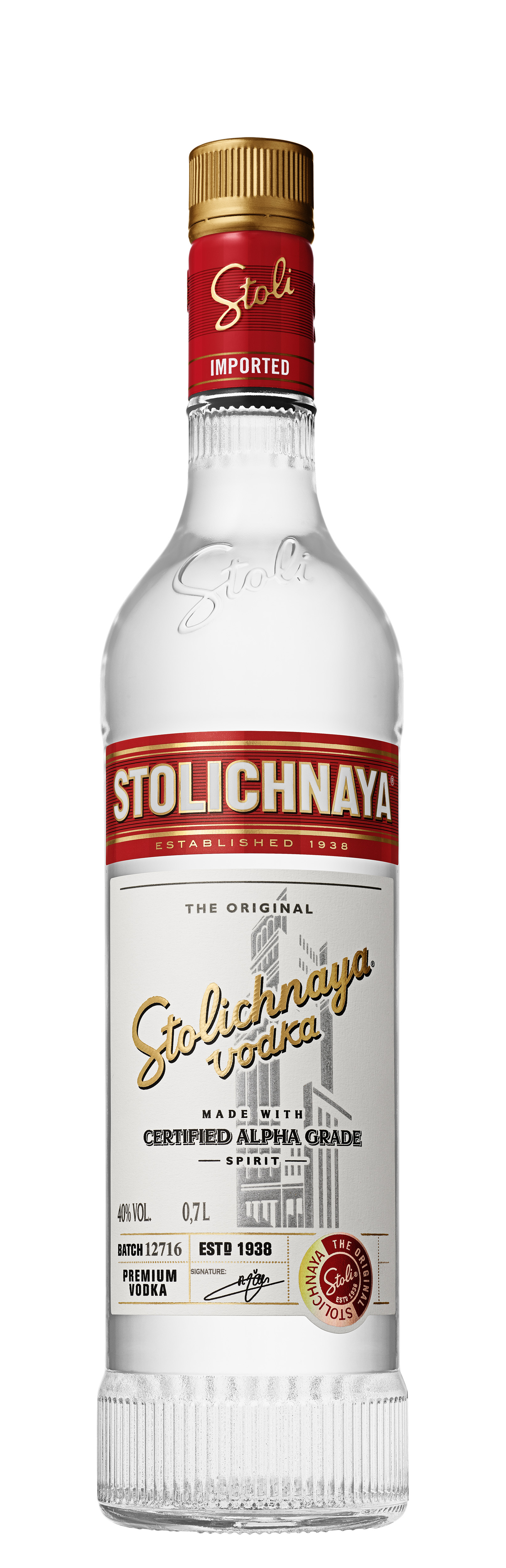 Wódka Stolichnaya 40% 700 Ml