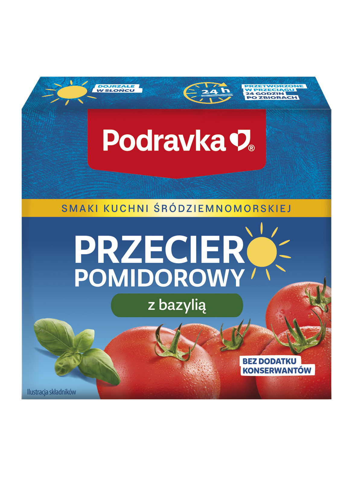Podravka Przecier Pomidorowy Z Bazylią 500 G